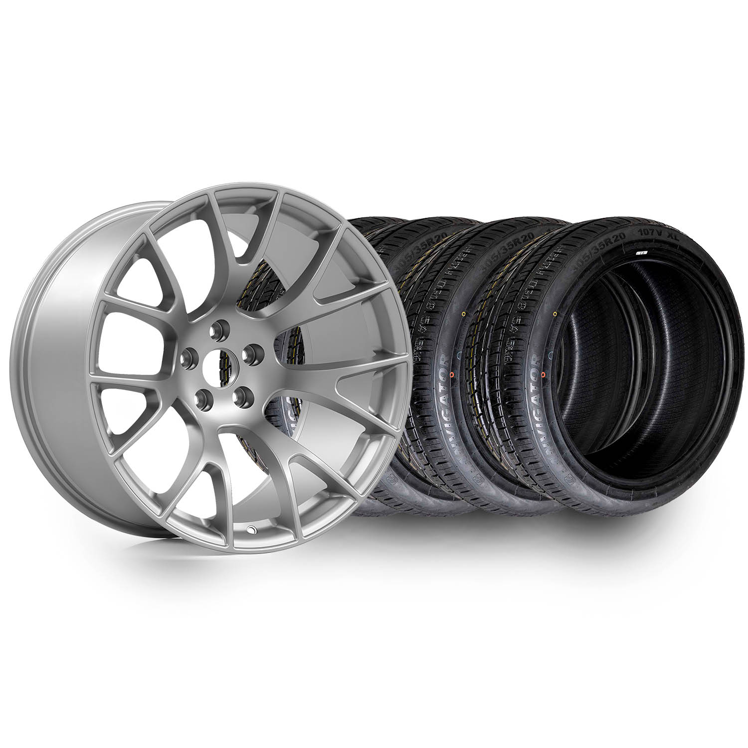 Charger Widebody Wheels and Tires Package