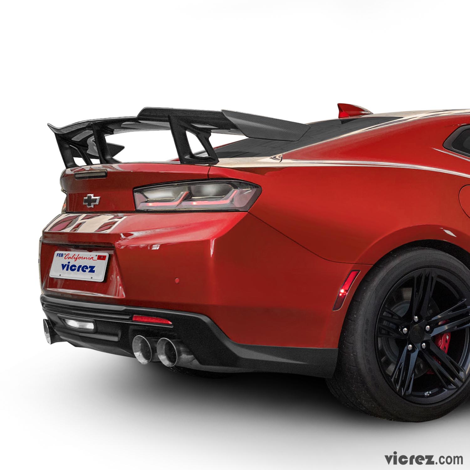 Vicrez ZL1 1LE Carbon Fiber Rear Spoiler vz101036 | Chevrolet Camaro 2016-2023