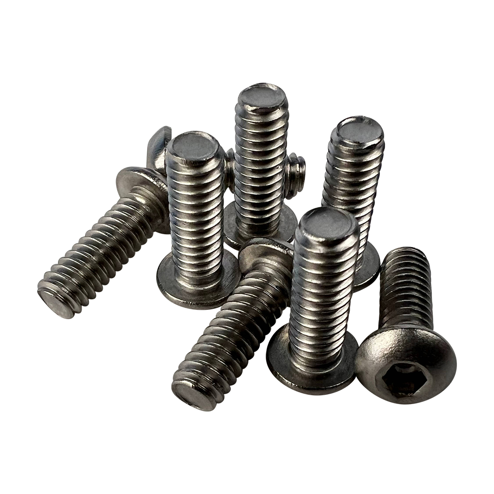 Socket Button Head Screw, Stainless Steel 18-8, 1/4