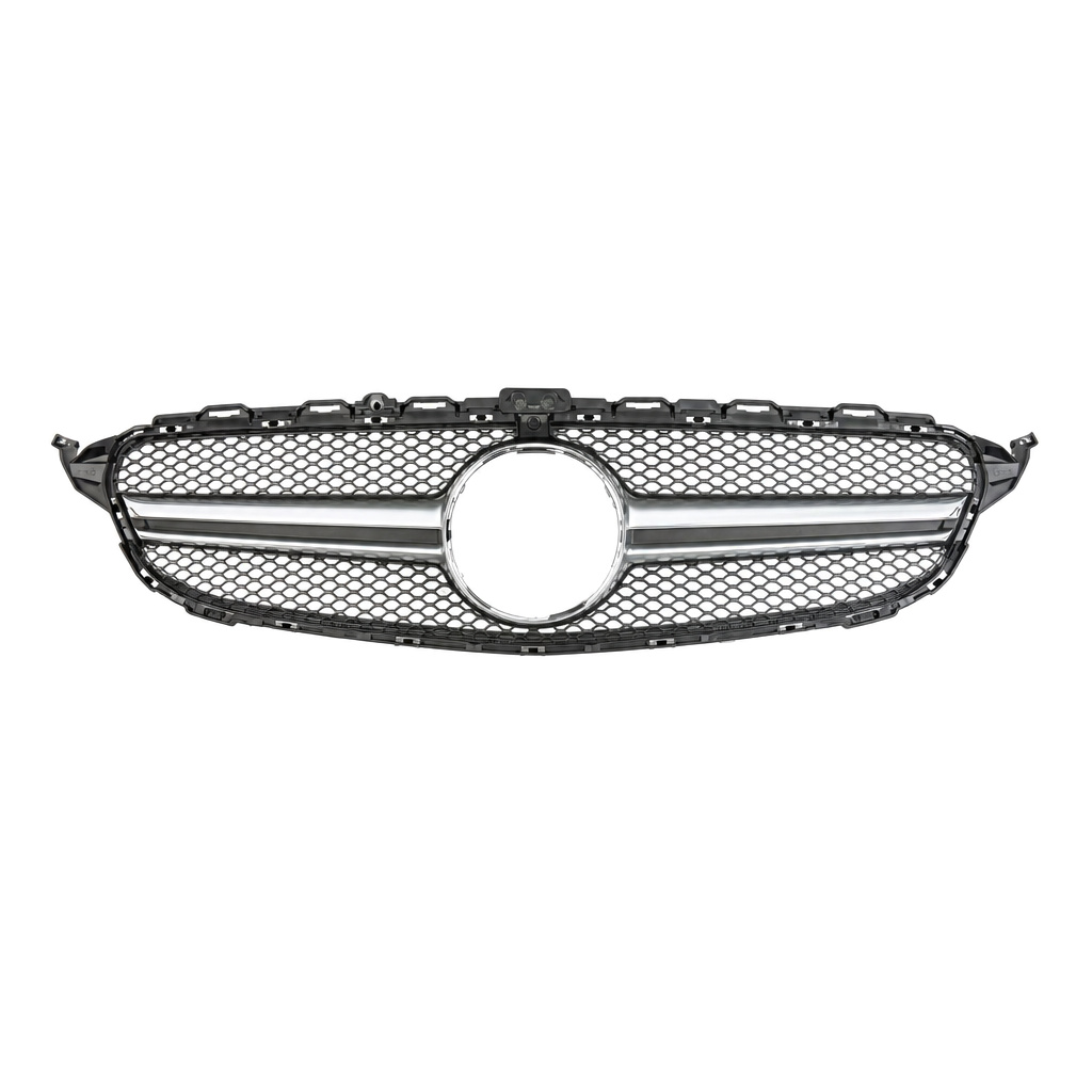 Vicrez AMG Grille With Camera Silver vz106138 | Mercedes-Benz C