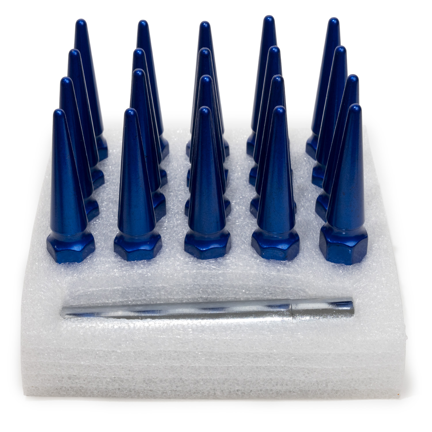 Vicrez Blue Spike Lug Nut Kit 14mm x 1.5 (Set of 20) vzn118509