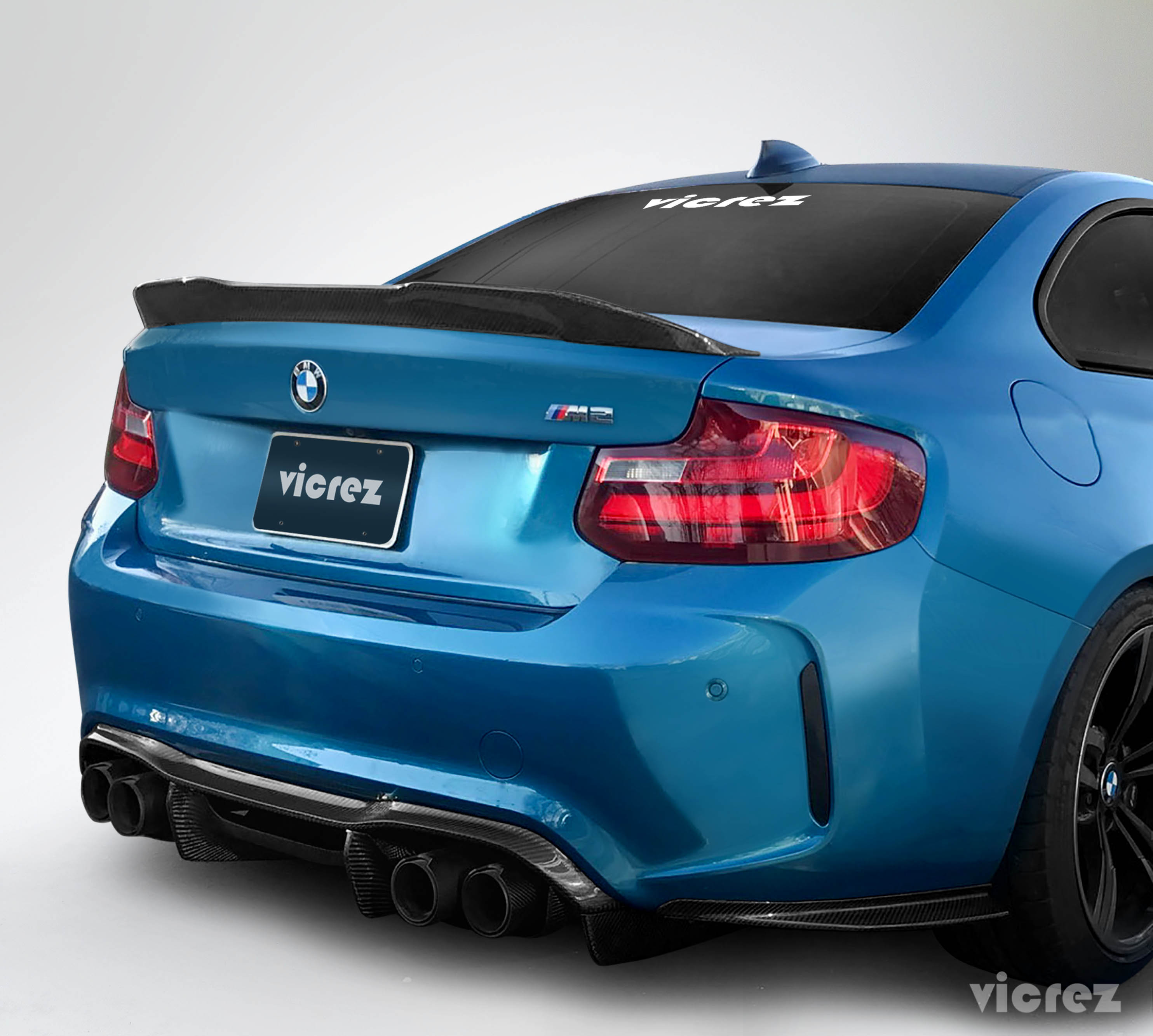 Vicrez V3R Carbon Fiber Rear Wing Spoiler vz101026 | BMW M2 F87
