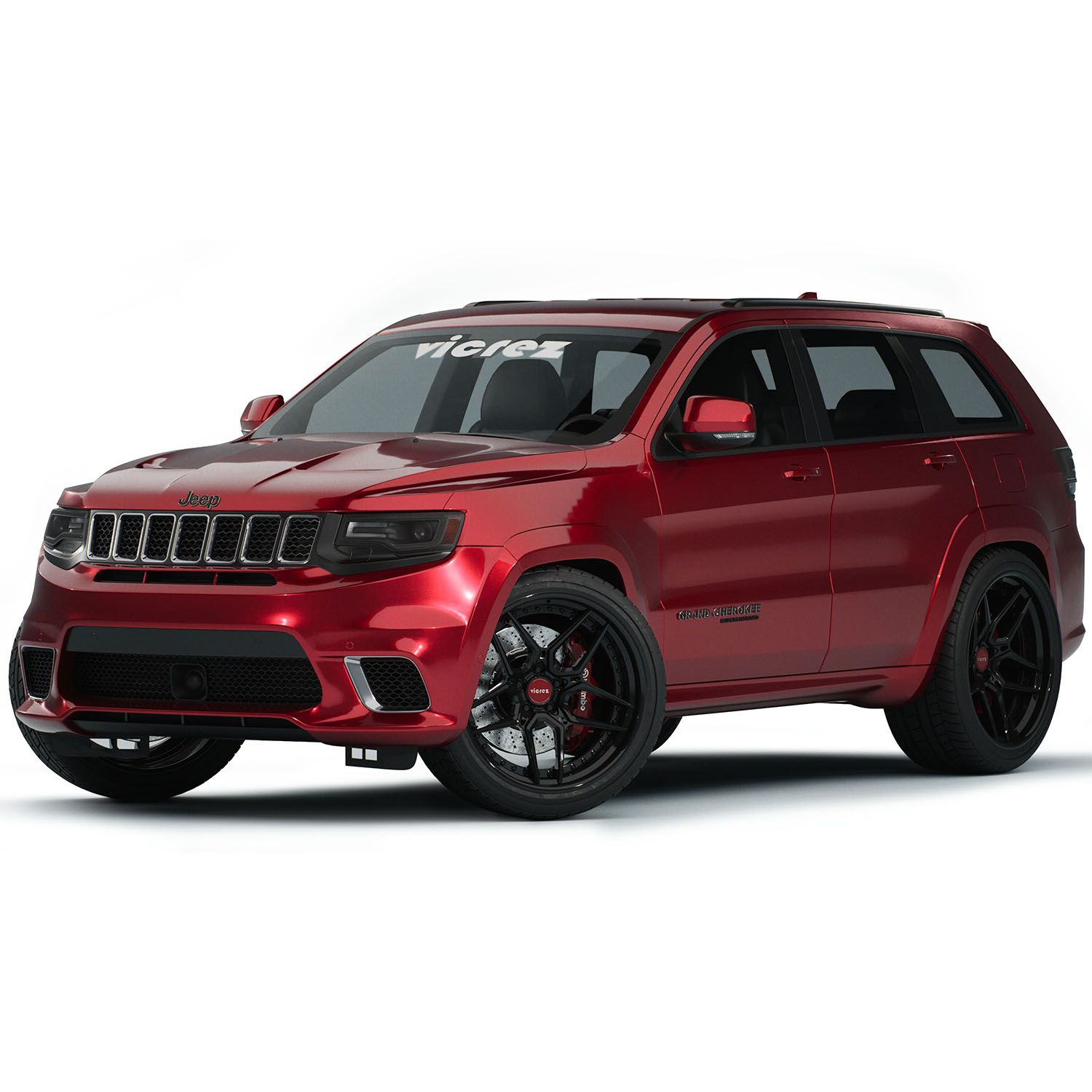 Vicrez Body Kit Conversion Trackhawk Style vz101916 | Jeep Grand Cherokee 2012-2021