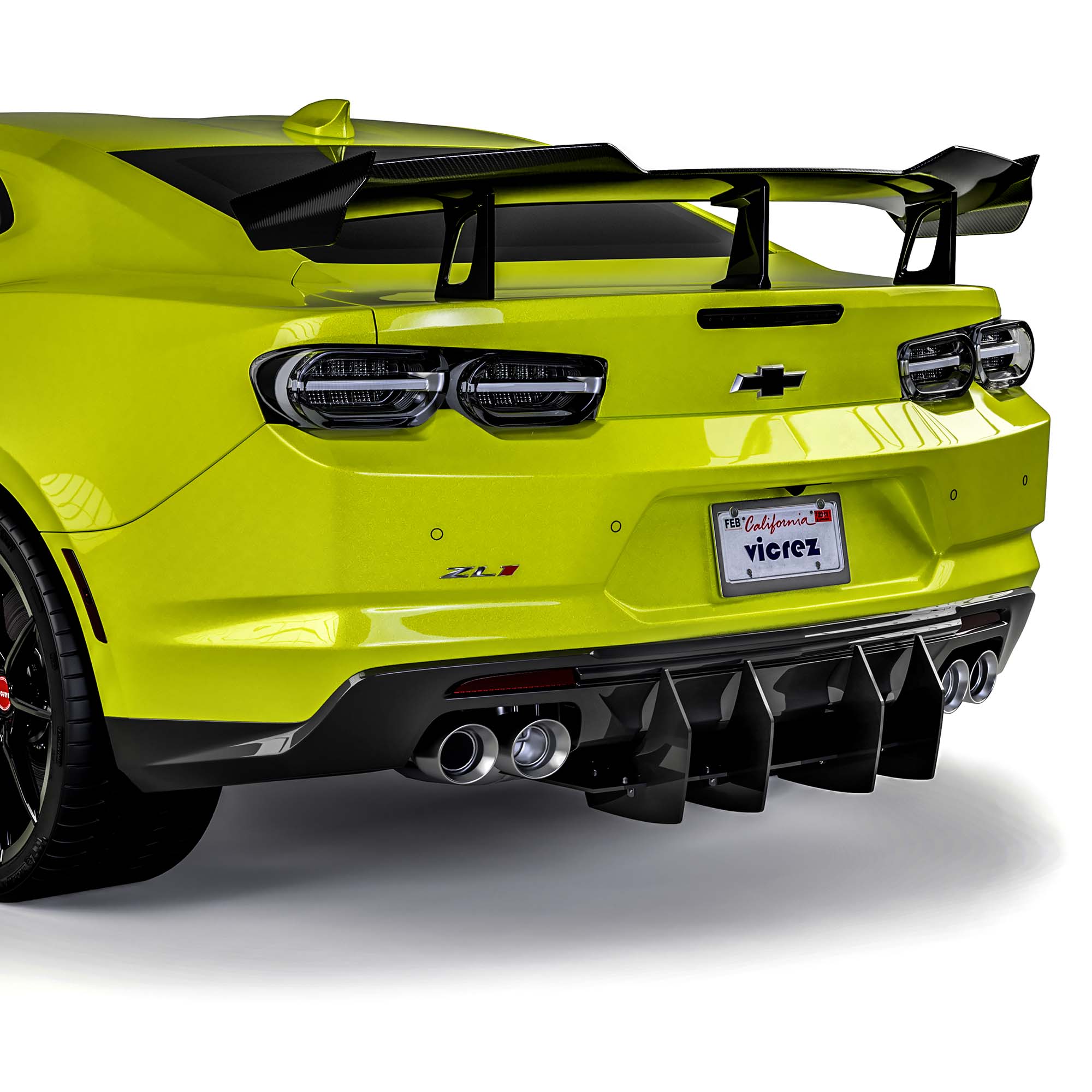Vicrez Centa VR2 Rear Diffuser vz102138 | Chevrolet Camaro 2016-2024