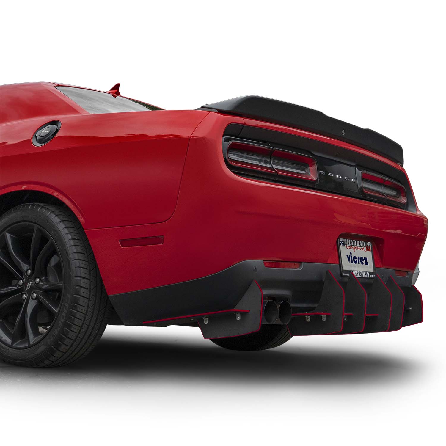 Vicrez Centa VR2 Rear Diffuser vz102171 | Dodge Challenger 2008-2023