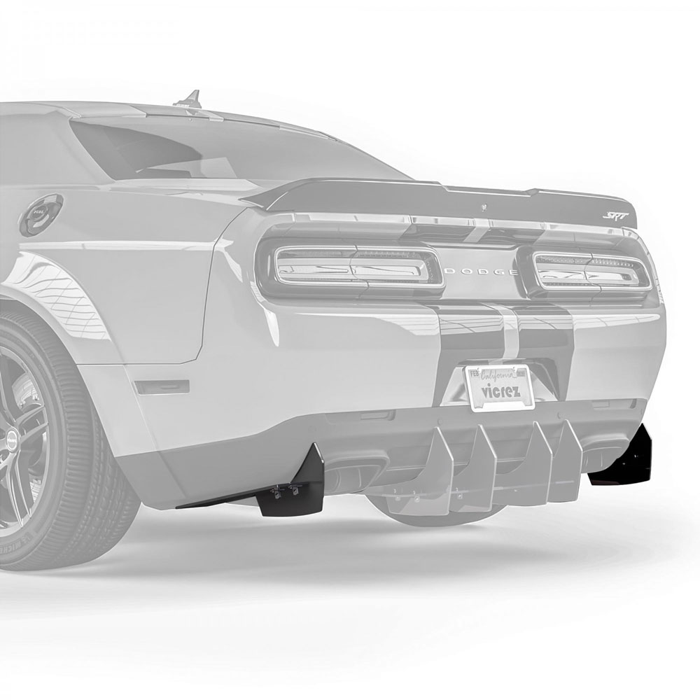 Vicrez Centa VR2 Rear Diffuser vz102171 | Dodge Challenger 2008