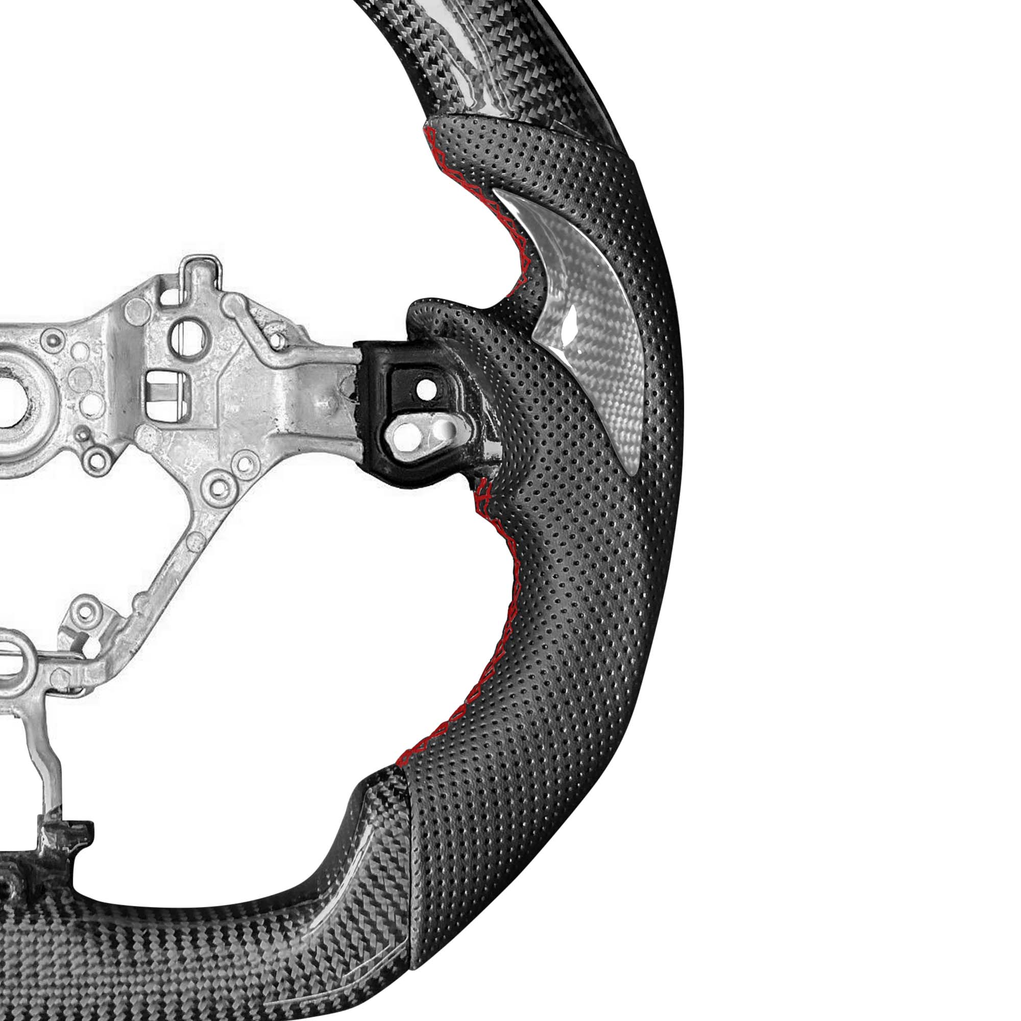 カスタム価格 17,500円⭕️1点物◎CUSTOM VOLAN SIDE Vicrez OEM Carbon Fiber Steering Wheel vz102539 | Toyota
