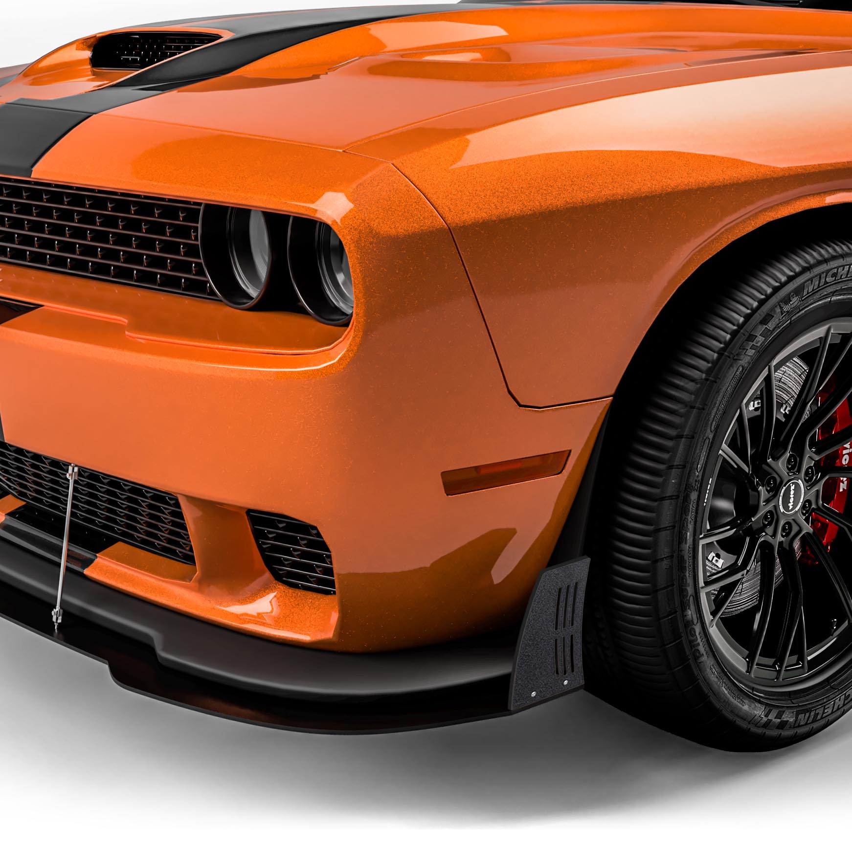 Vicrez VZ Style Front Bumper Splitter vz100661 | Dodge Challenger
