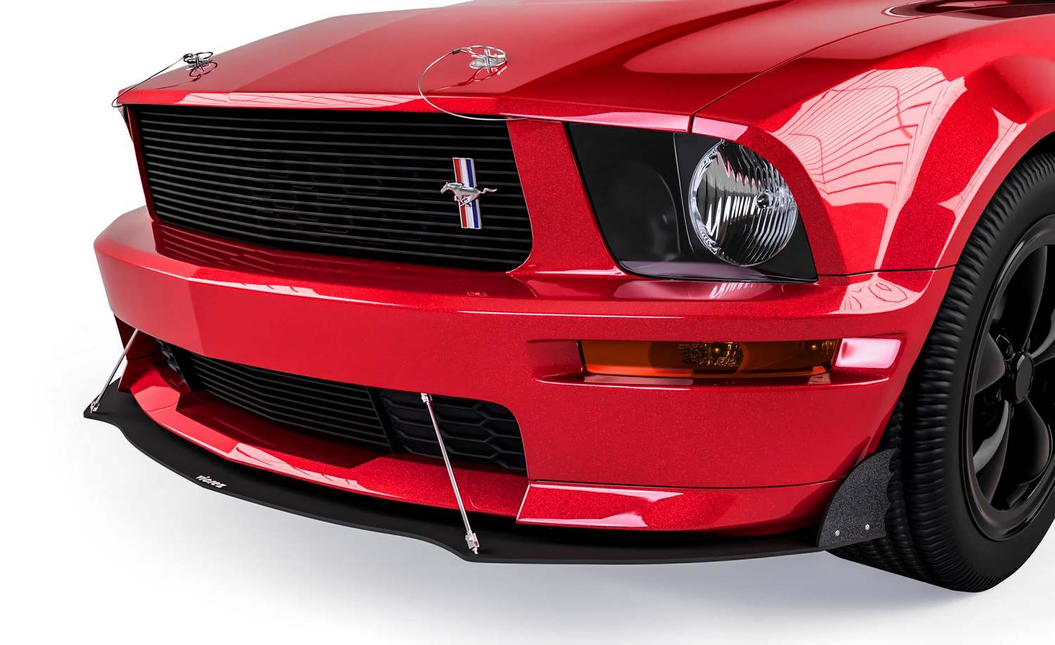 Vicrez DR Front Bumper Lip Splitter vz101600 | Ford Mustang 2005