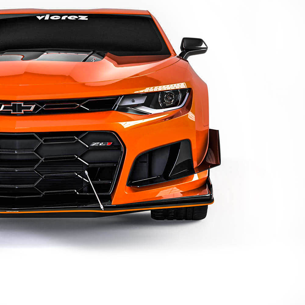 Vicrez Front Bumper Splitter ZL1 Style vz102238 | Chevrolet Camaro
