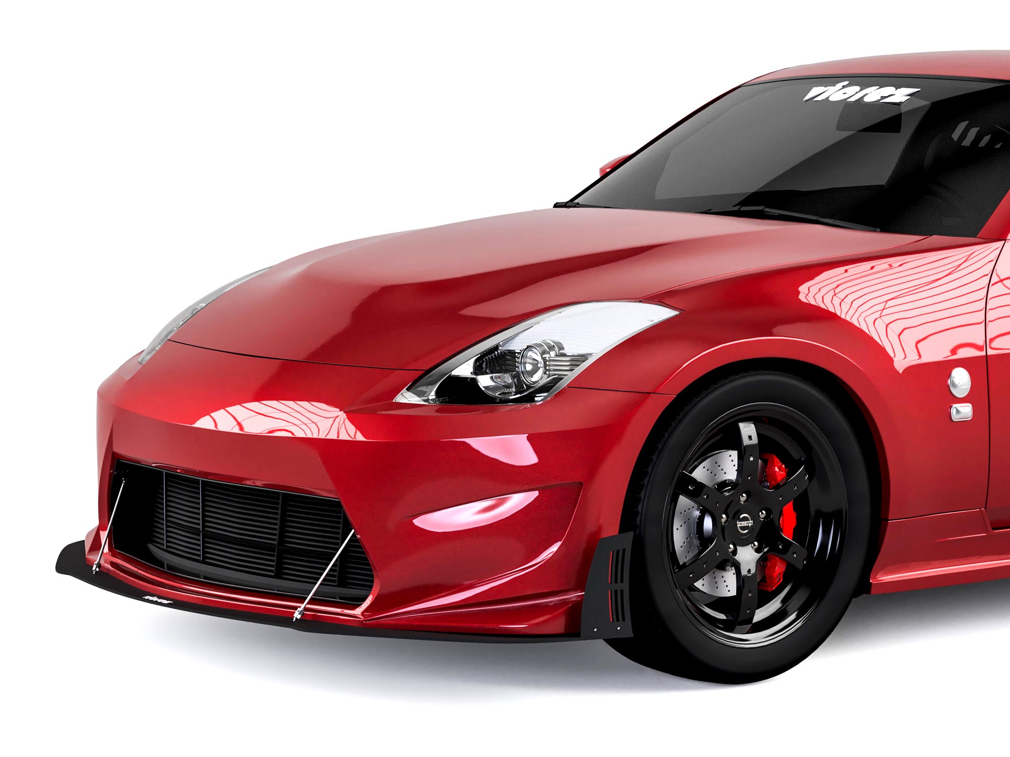 Vicrez Front Splitter Amuse Front Bumper vz101076 | Nissan 350Z