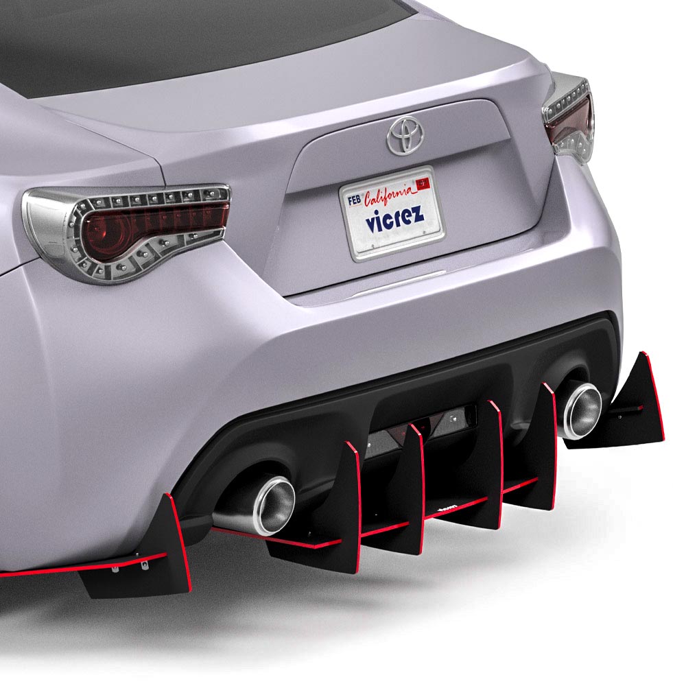 Vicrez Genali VR2 Rear Diffuser vz102642 | BRZ/FRS/86 2013-2026
