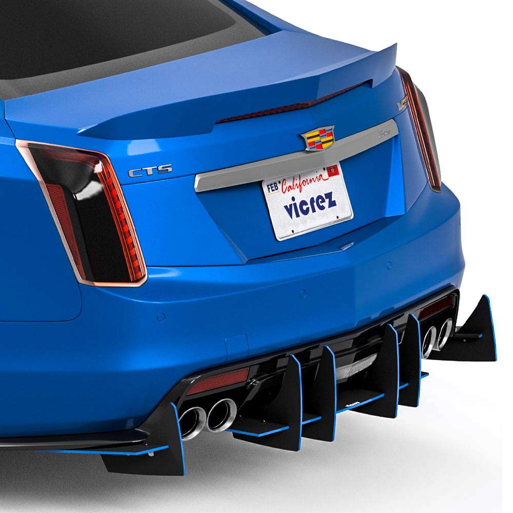 Vicrez Genali VR2 Rear Diffuser vz102643 | Cadillac CTS-V 2014