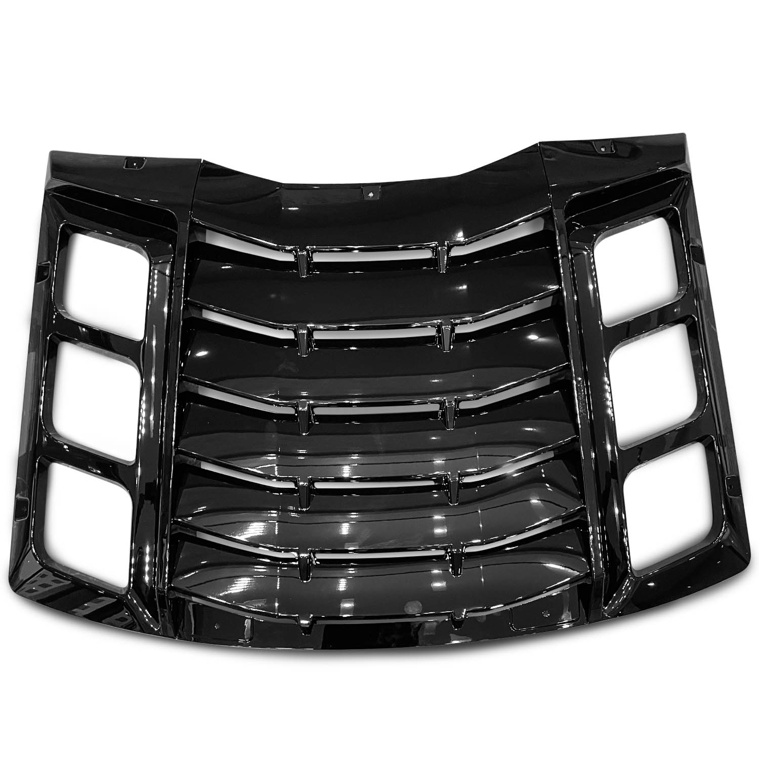 Vicrez Gloss Black V3R Style Rear Window Louvers vz102438-GB | Dodge Charger 2011-2023