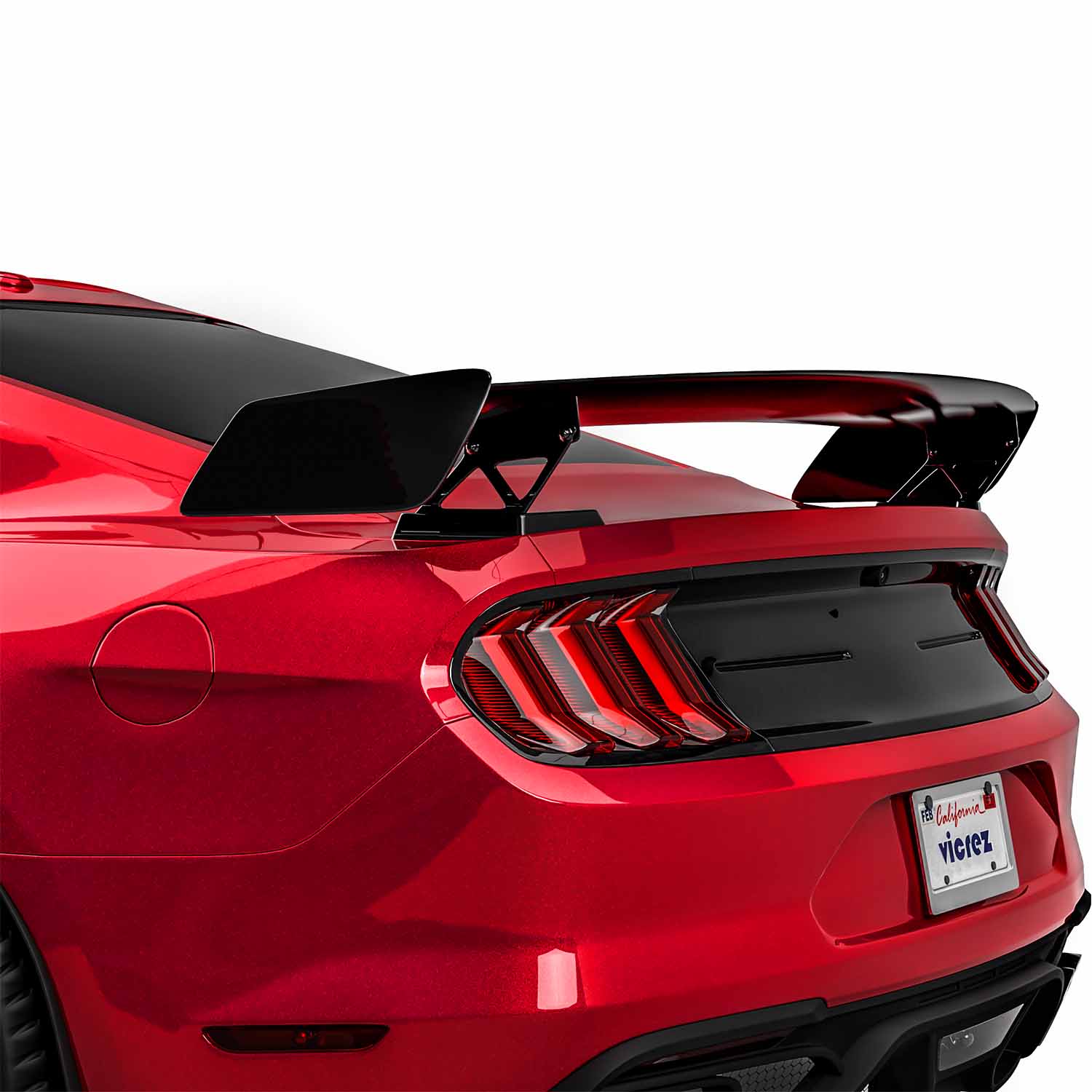 Vicrez GT500 Carbon Fiber Track Pack Rear Wing vz102445 | Ford Mustang 2015-2023