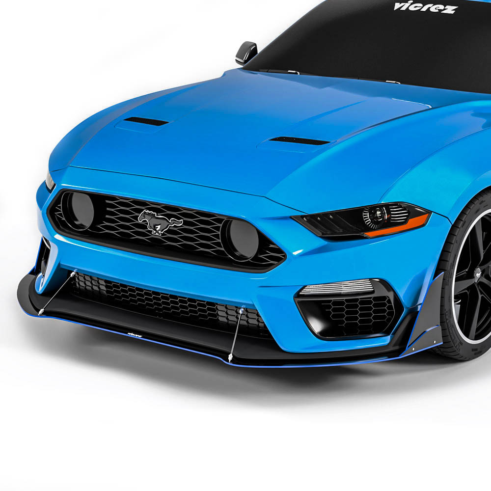 Vicrez LV4 Front Splitter vz101261 | Mustang Mach 1 2021-2025