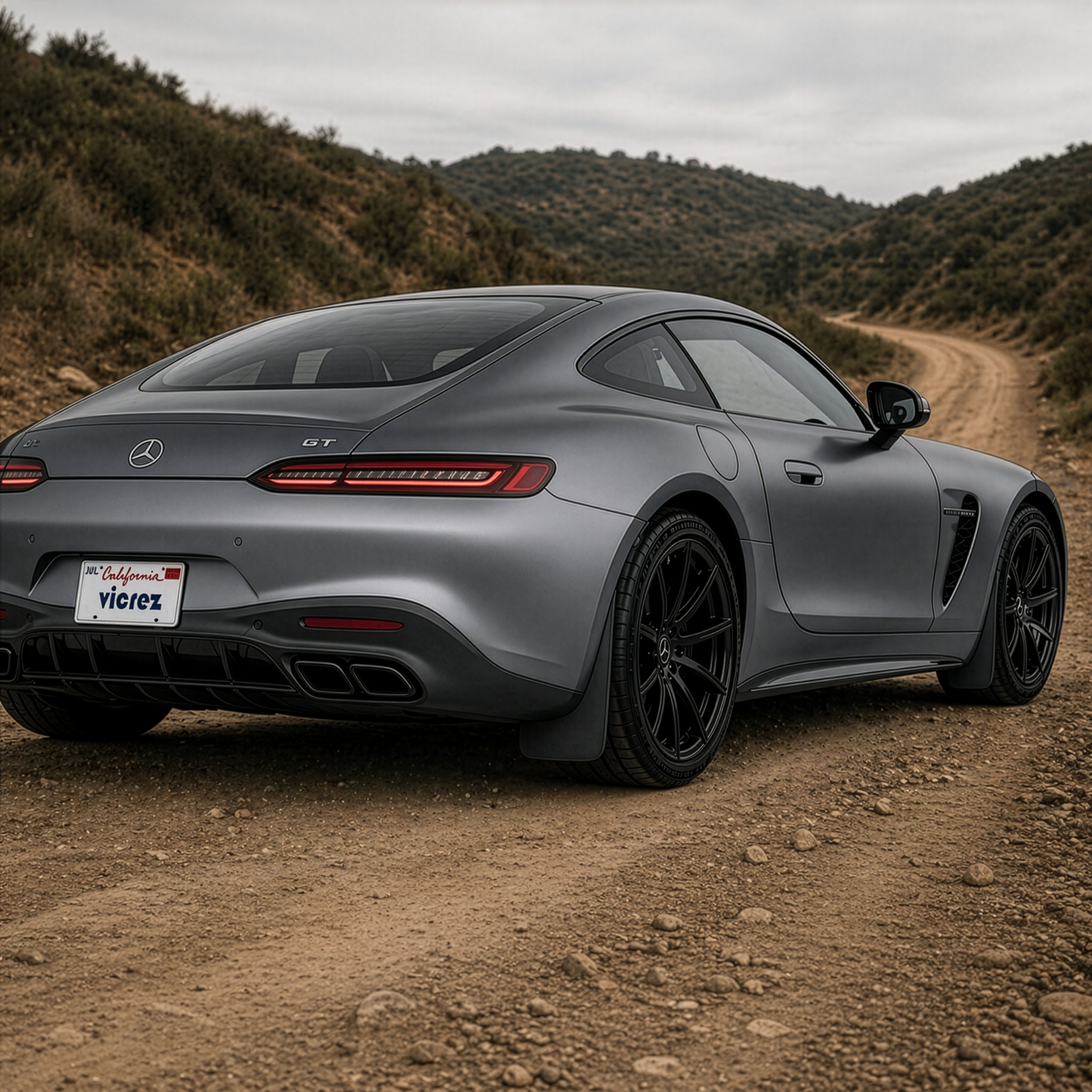 Vicrez Mud Flaps Front and Rear vz103113 | Mercedes-AMG GT 2019