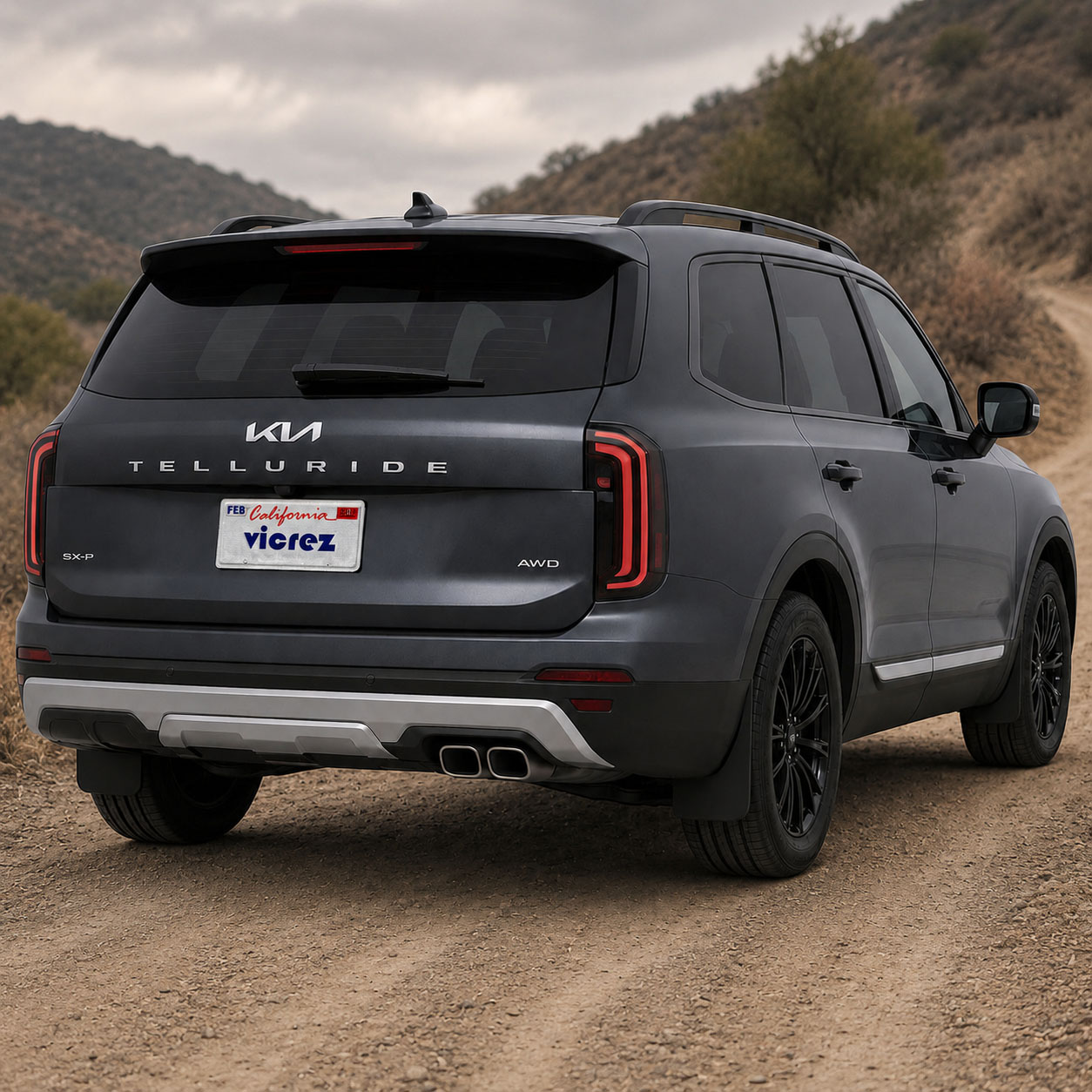 Vicrez Mud Flaps Front and Rear vz103218 | Kia Telluride 2020-2027