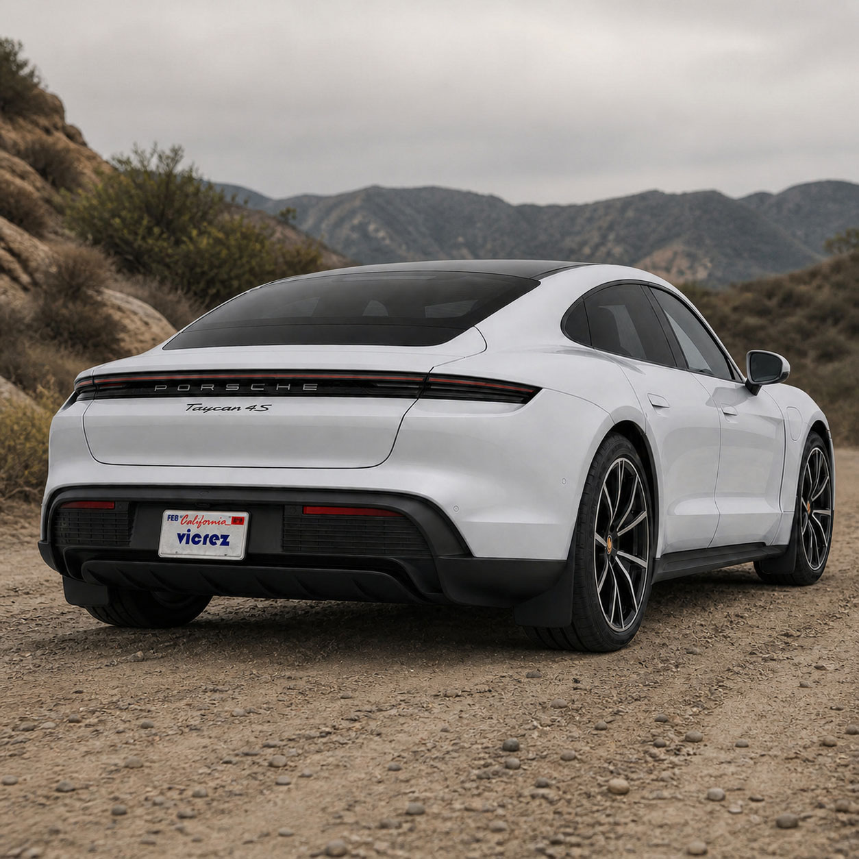Vicrez Mud Flaps Front and Rear vz103317 | Porsche Taycan 2020