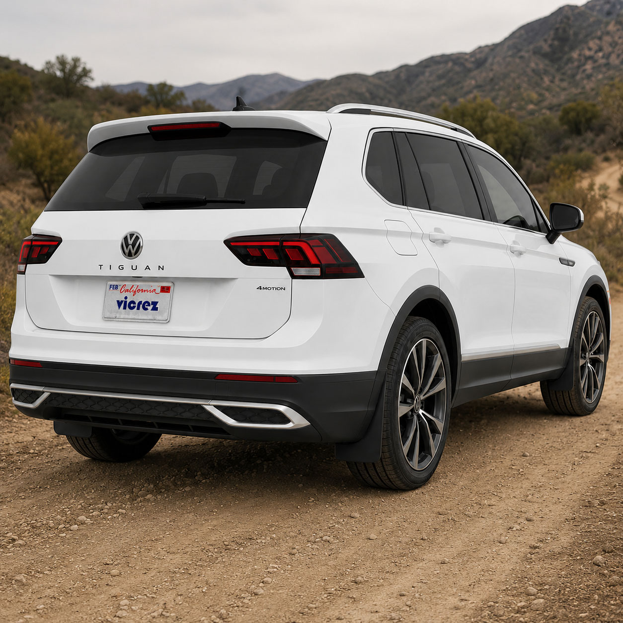 Vicrez Mud Flaps Front and Rear vz103374 | Volkswagen Tiguan 2019
