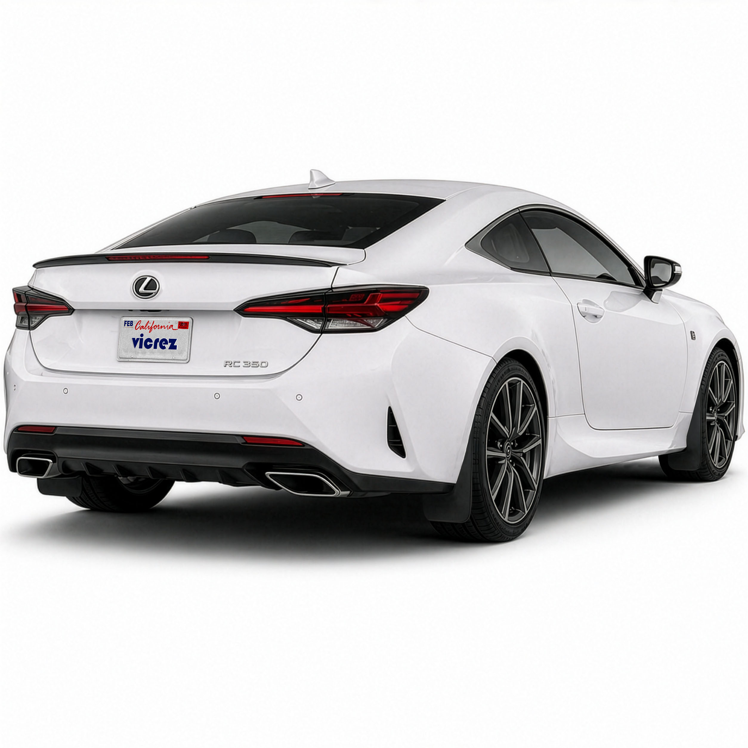 Vicrez Mud Flaps Front and Rear vz103458 | Lexus RC 2020-2024