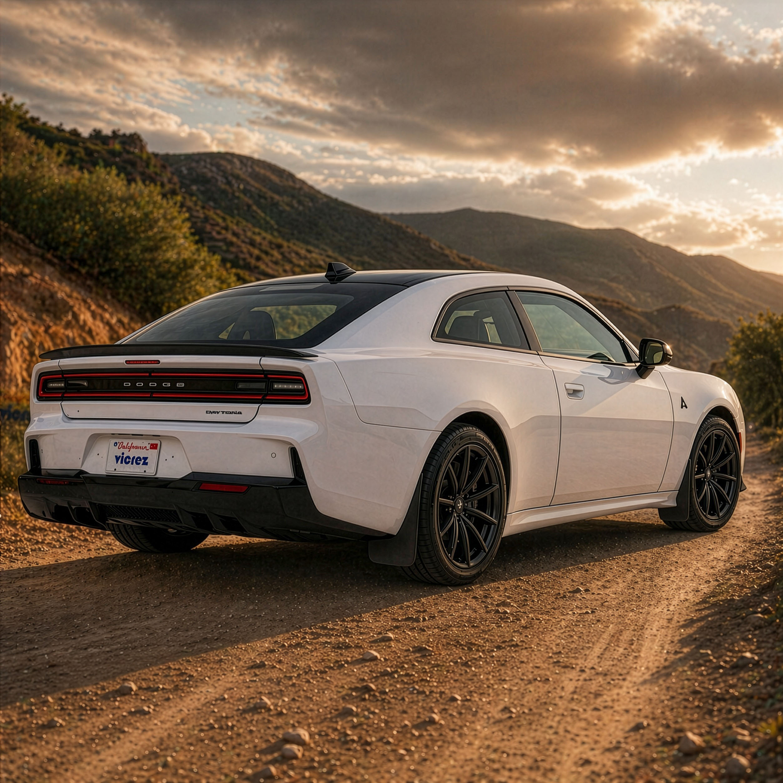 Vicrez Mud Flaps Front and Rear vz111879 | Dodge Charger Daytona