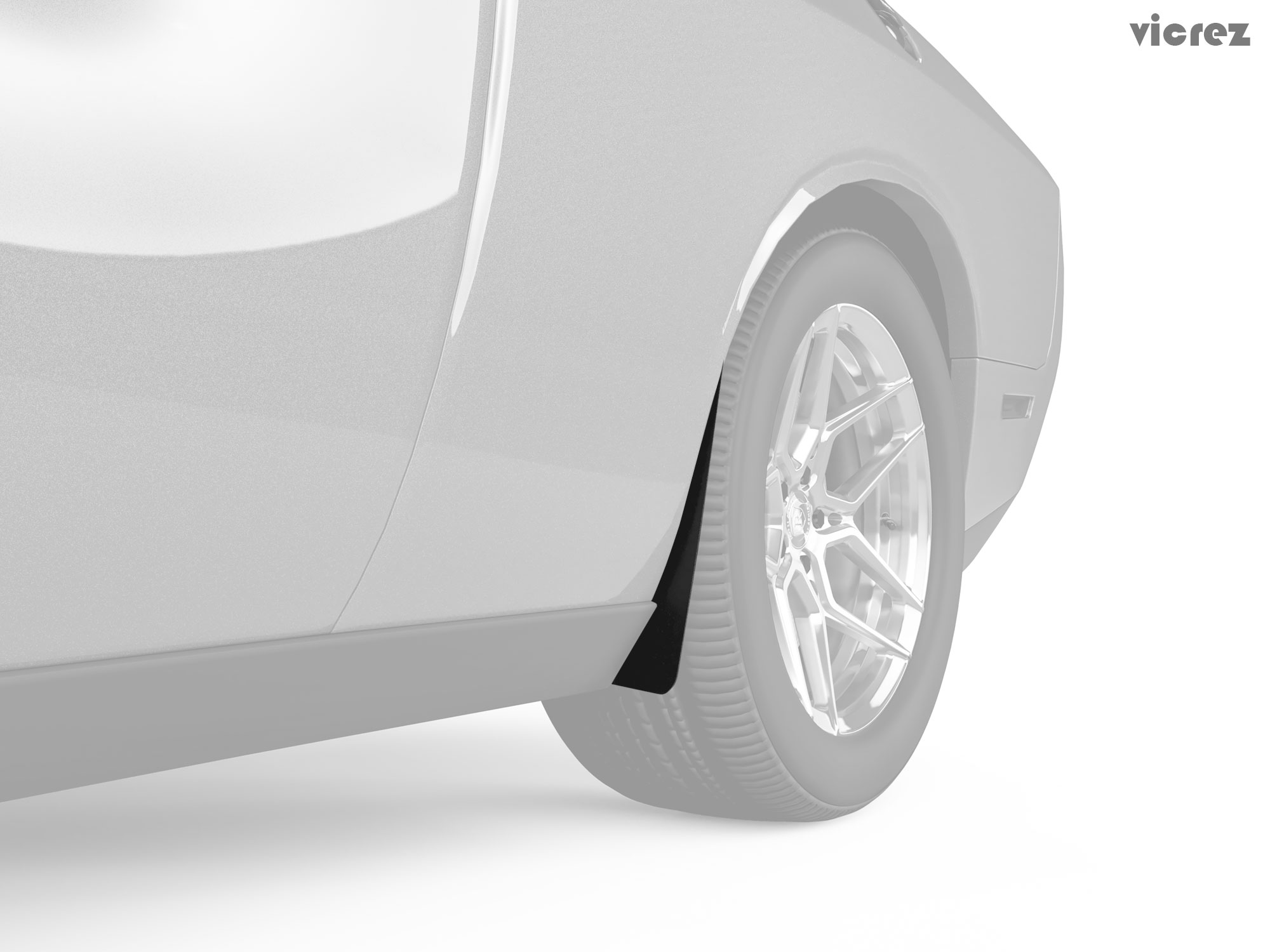 Vicrez Mud Flaps Rear vz101097 | Dodge Challenger SRT Hellcat 2015