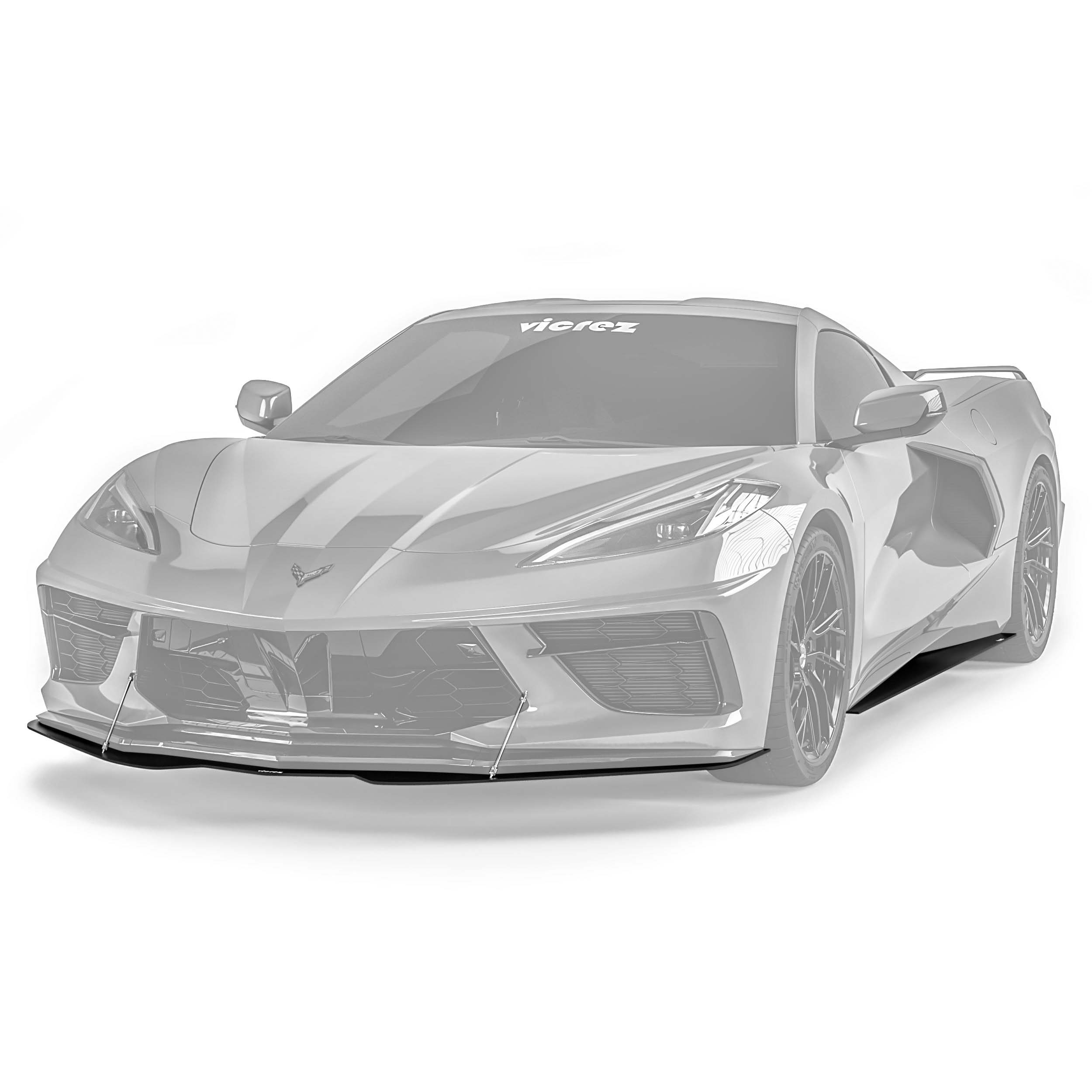 Vicrez R1 Aero Splitter Package vz102105 | Chevrolet Corvette C8