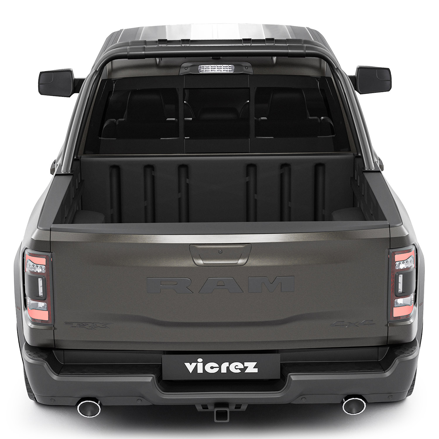 Vicrez Rambar TRX Style vz101945 | RAM 1500 2019-2025 | Vicrez.com