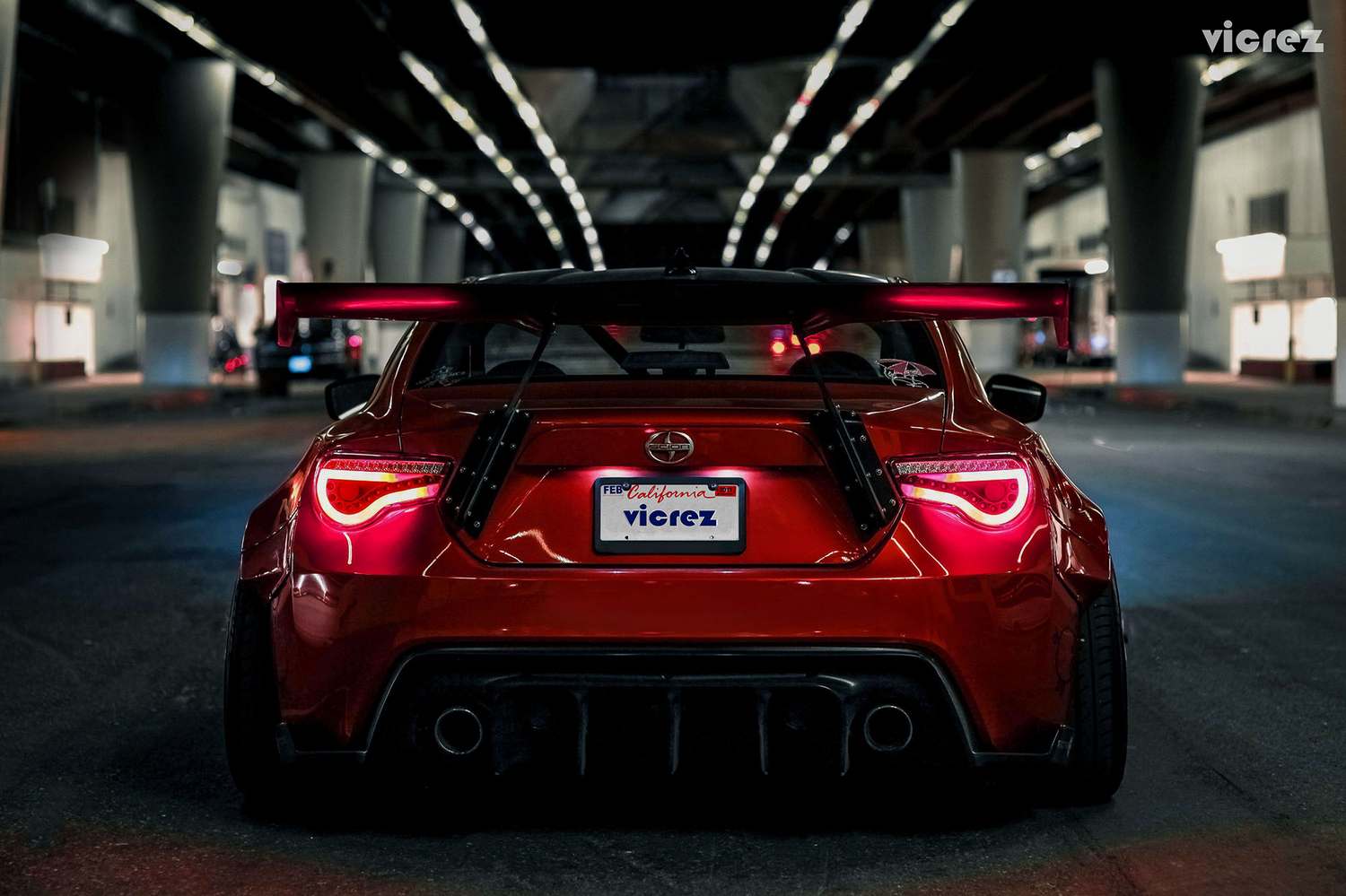 Vicrez RB Carbon Fiber Rear Wing Spoiler vz101483 | Scion FRS/ Subaru BRZ 2012-2020