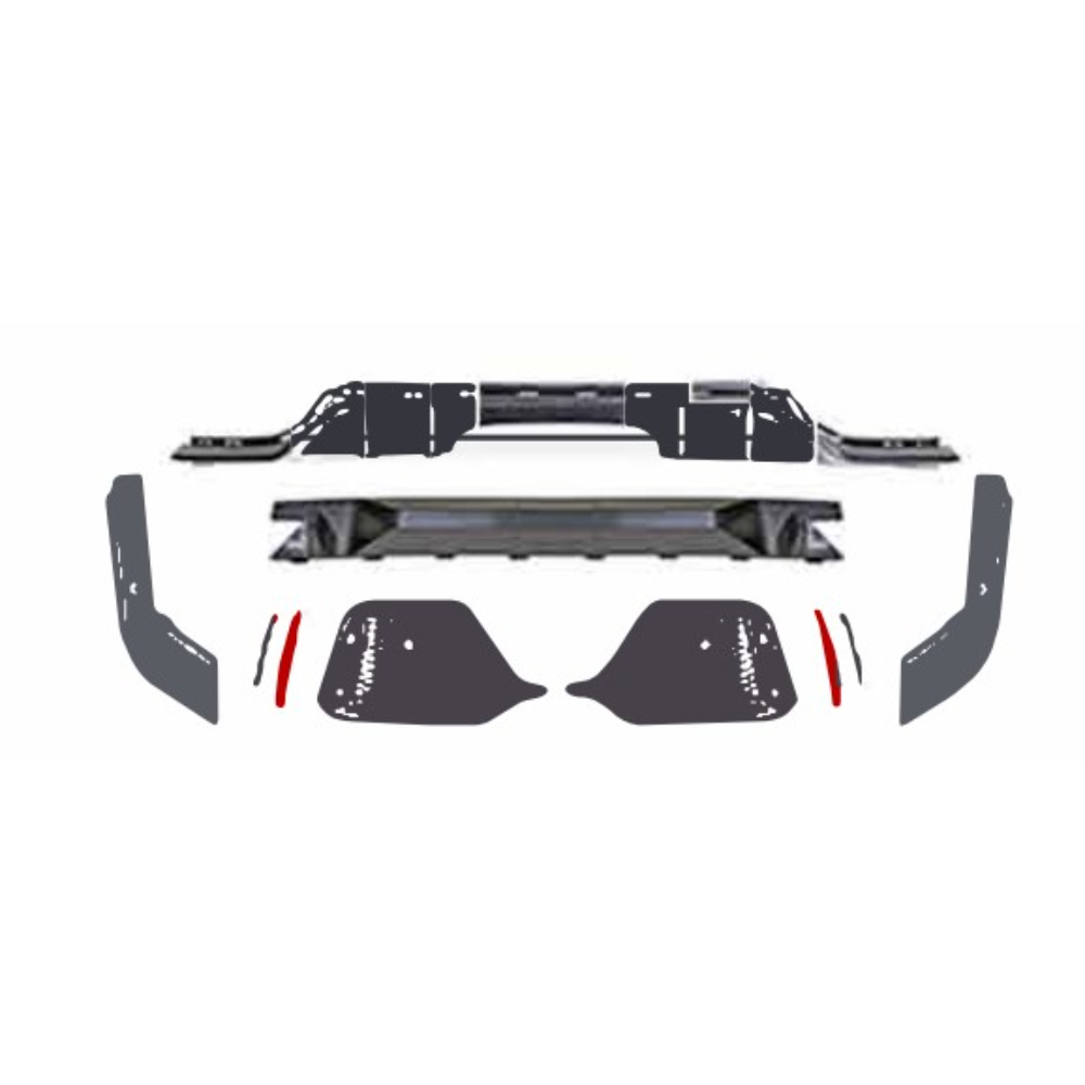 Vicrez Rear Bumper Parts vz106541 | Honda Civic Type-R 2016-2021