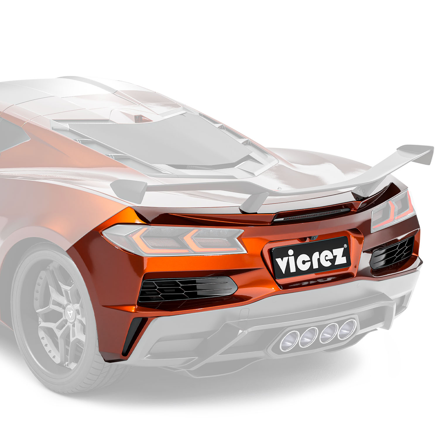 Vicrez Rear Bumper Z06 Style vz102676 | Corvette C8 Stingray/ Z51