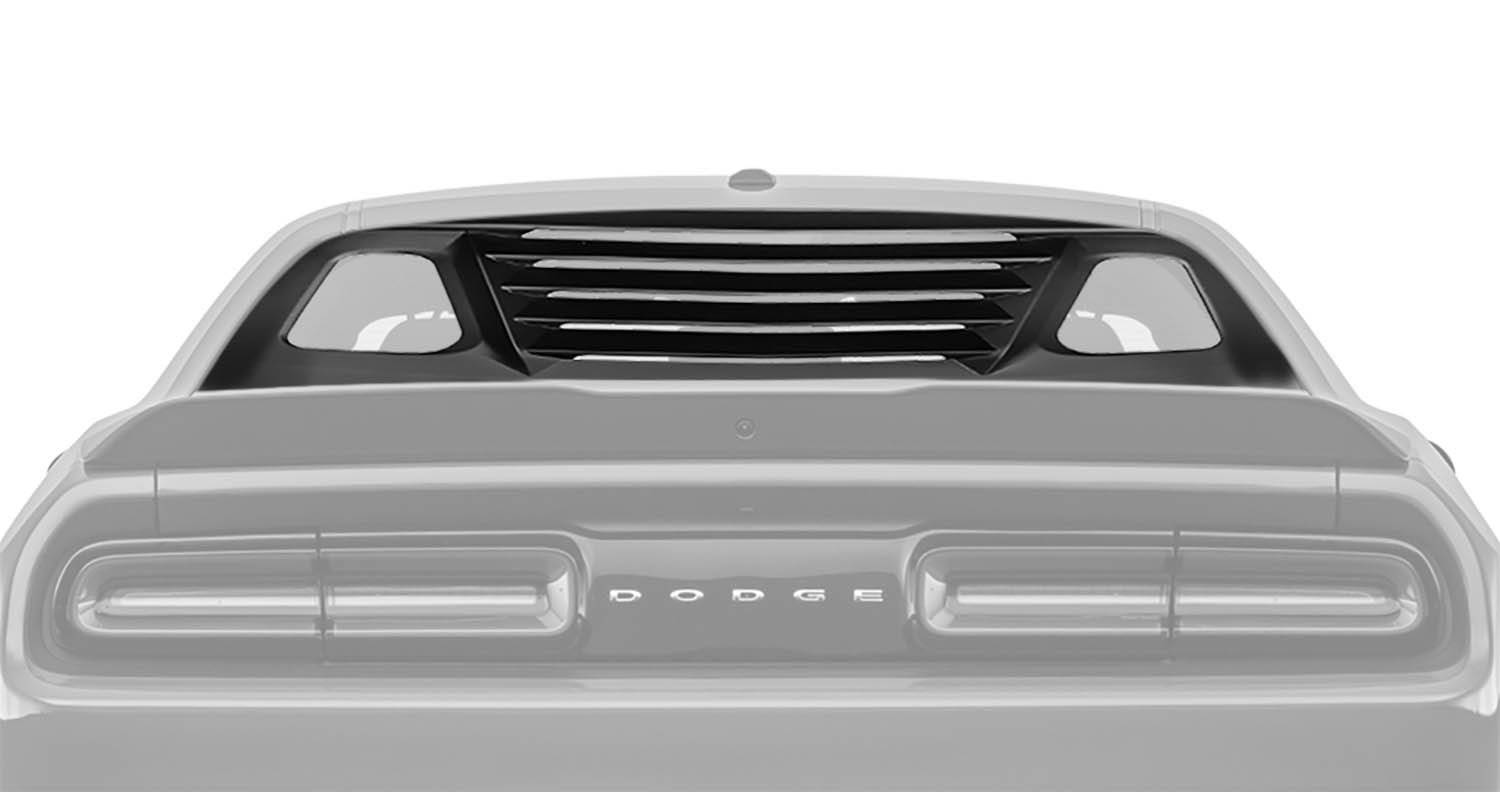 Vicrez RS Style Rear Window Louvers vz101684 | Dodge Challenger