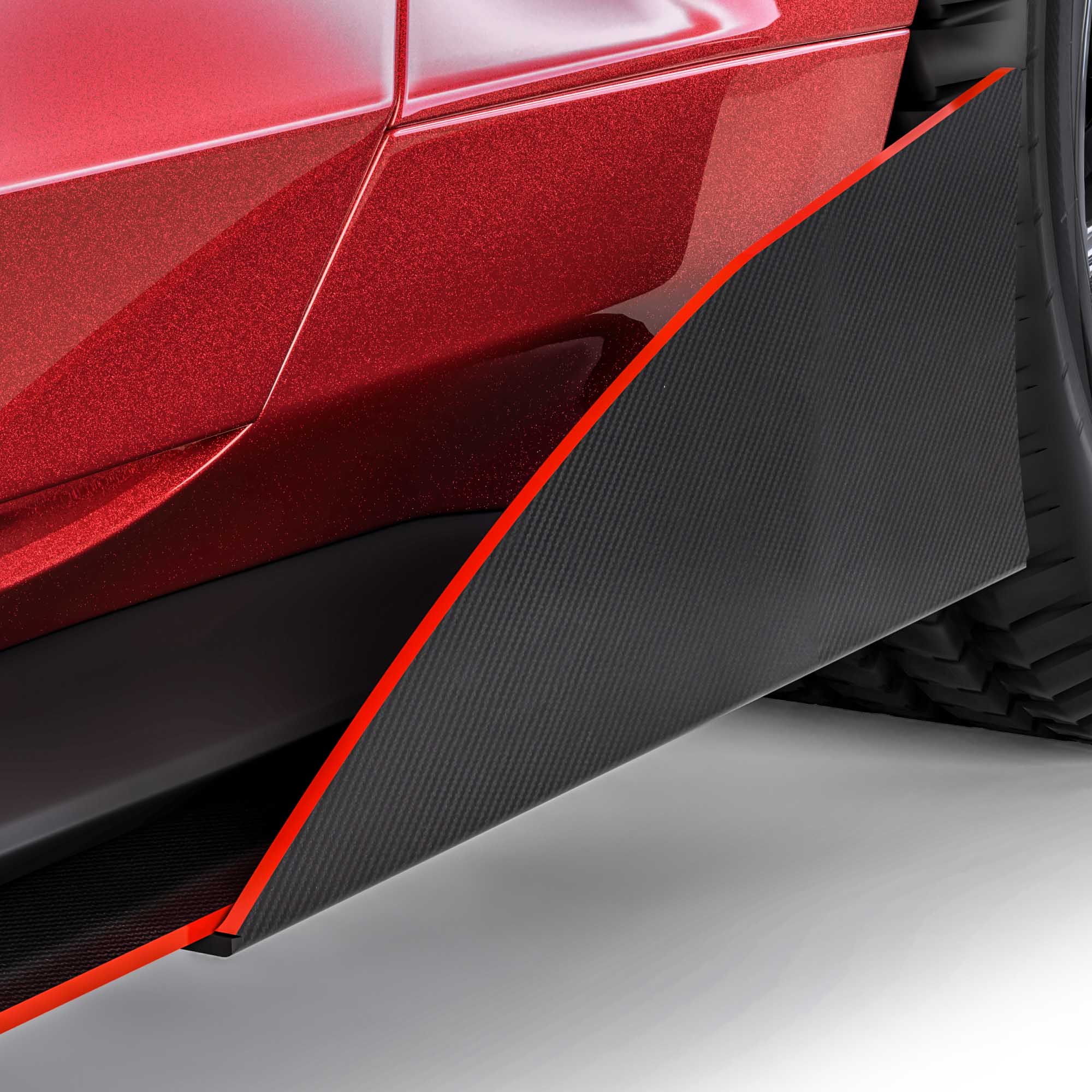 Vicrez Side Skirt Splitter VZR1 Style vz102164 | Ford Mustang 2015