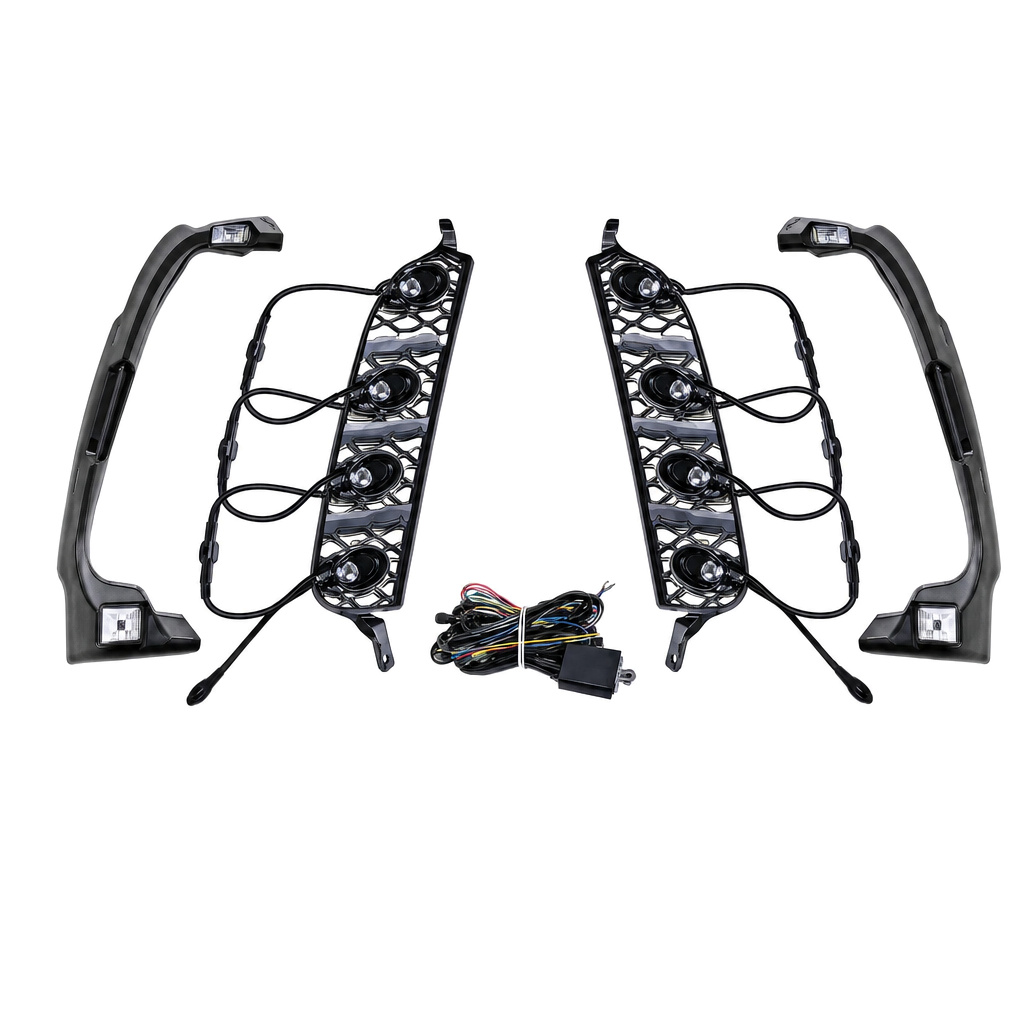 Vicrez Type-R Front Bumper DRL vz106560 | Honda Civic 2016-2021 ...