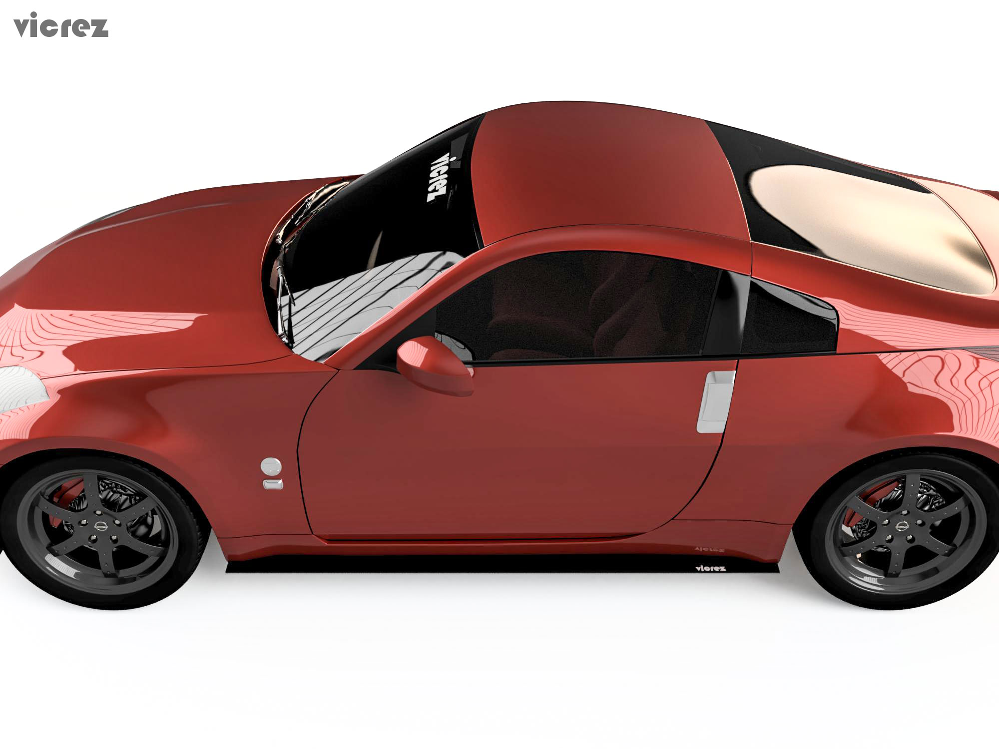 Vicrez Universal Side Skirt Splitters Extension vz100700 | Vicrez.com