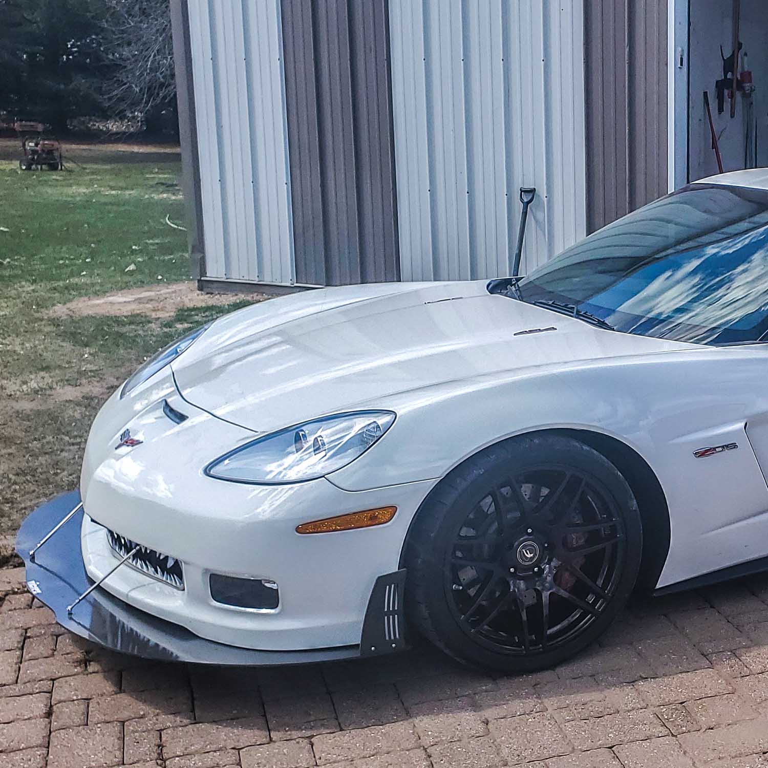 Vicrez VR3 Front Bumper Lip Splitter vz102109 | Chevrolet Corvette C6 Z06 2005–2013