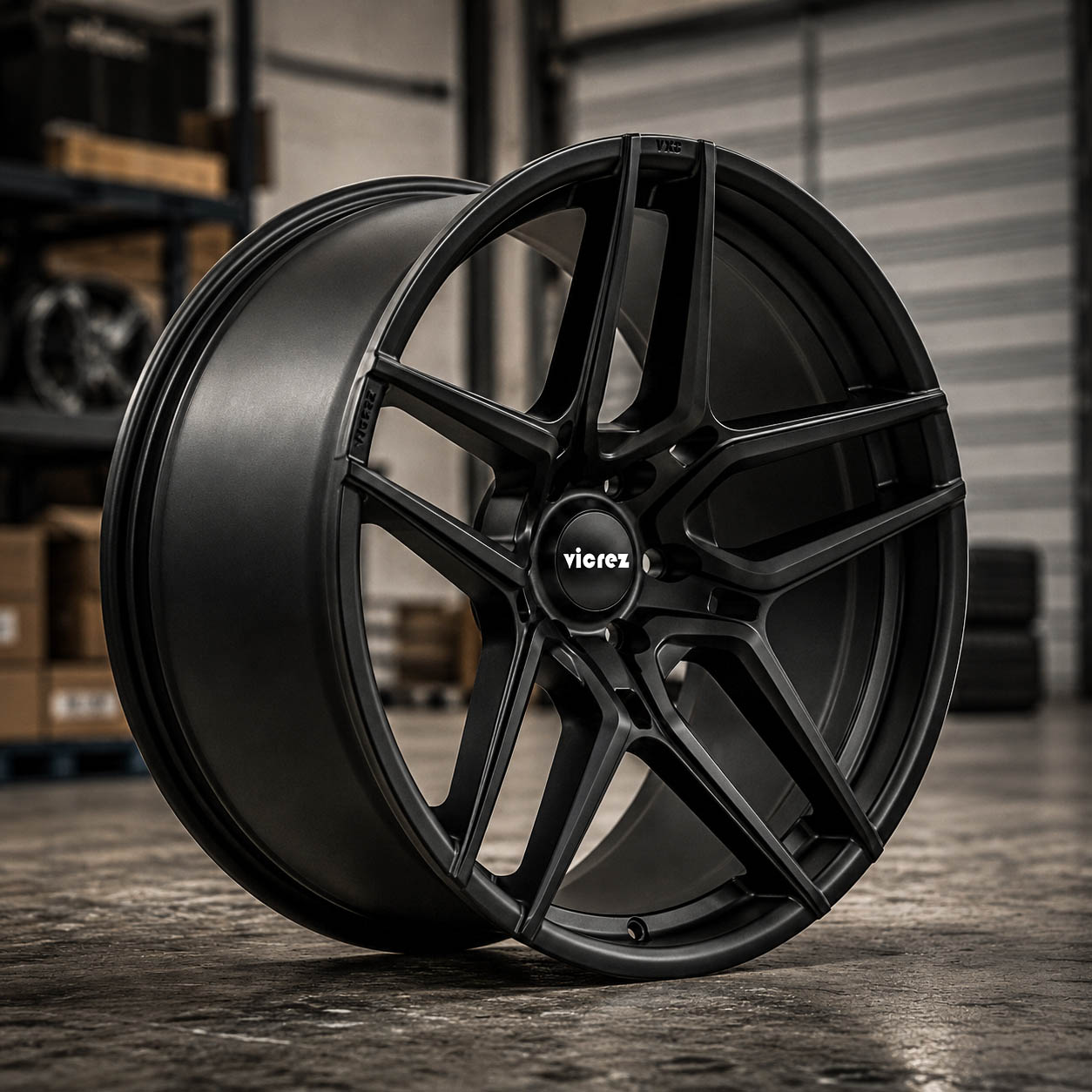 Vicrez VXC Matte Black Wheel (22