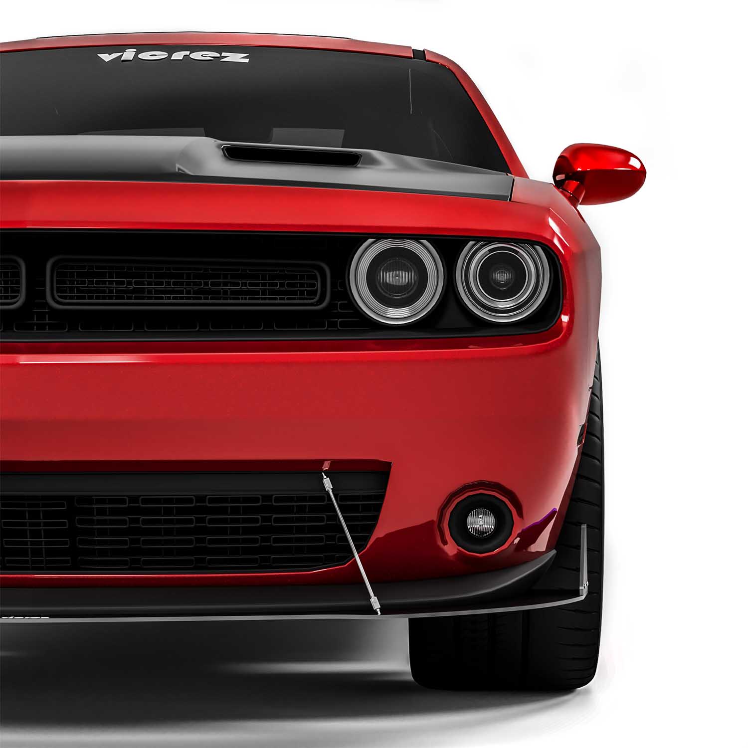 Vicrez VZ Style Front Bumper Splitter vz102324 | Dodge Challenger
