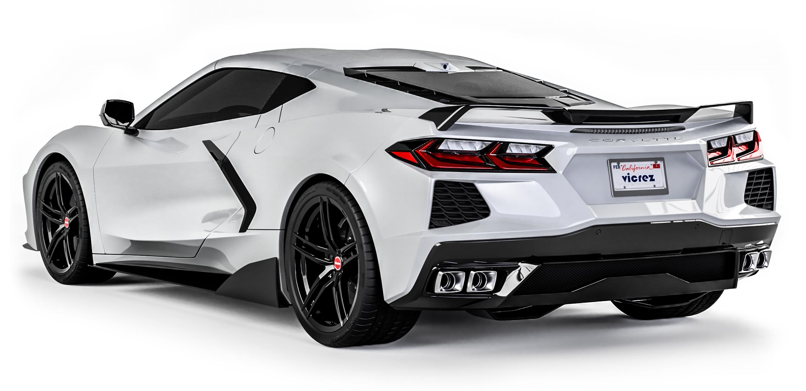 Vicrez VZR1 Side Skirt Splitters vz101672 | Chevrolet Corvette C8