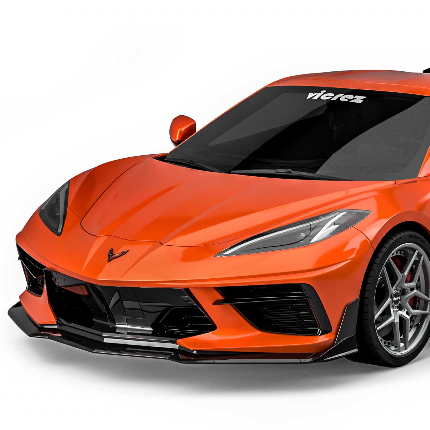 Vicrez VZR2 Style Front Bumper Lip vz102461 | Chevrolet Corvette