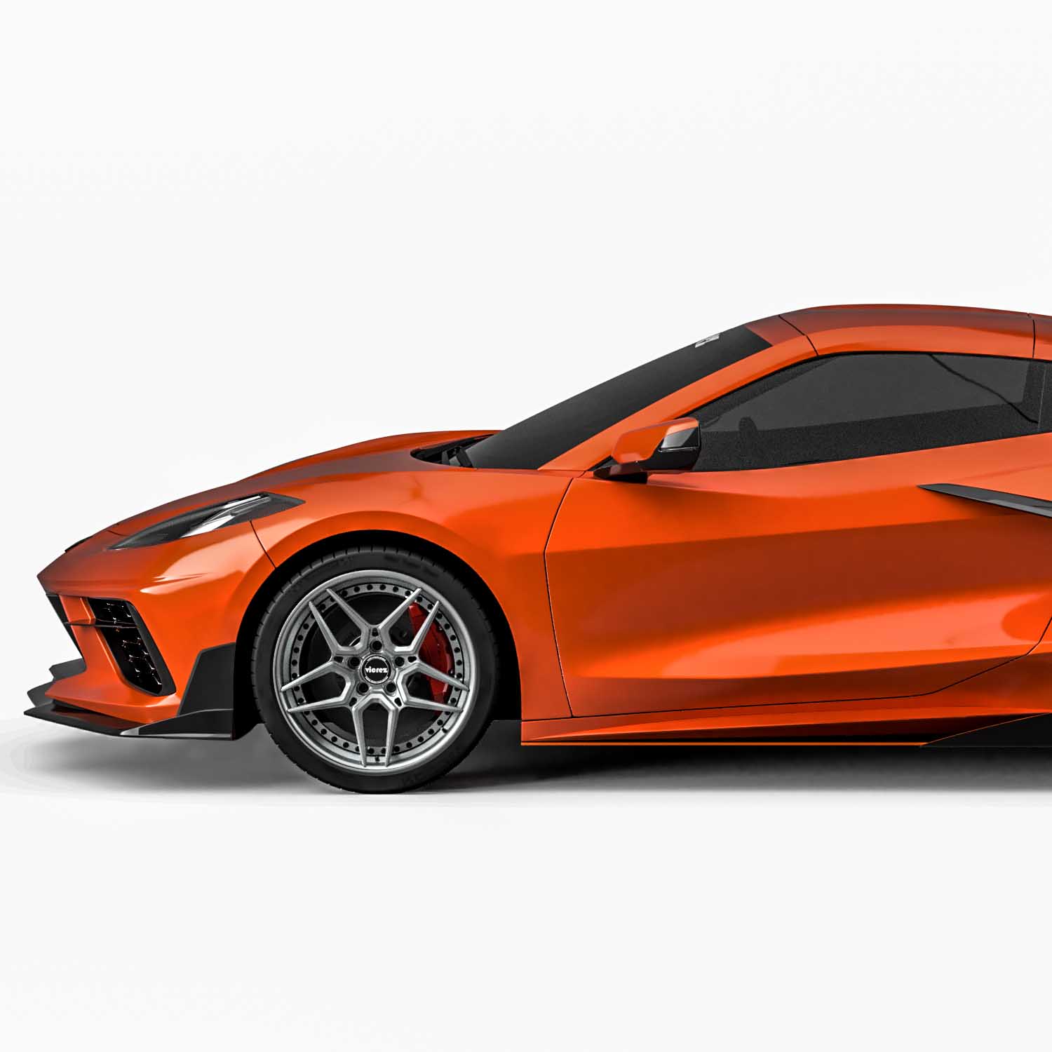 Vicrez VZR2 Style Front Bumper Lip vz102461 | Chevrolet Corvette
