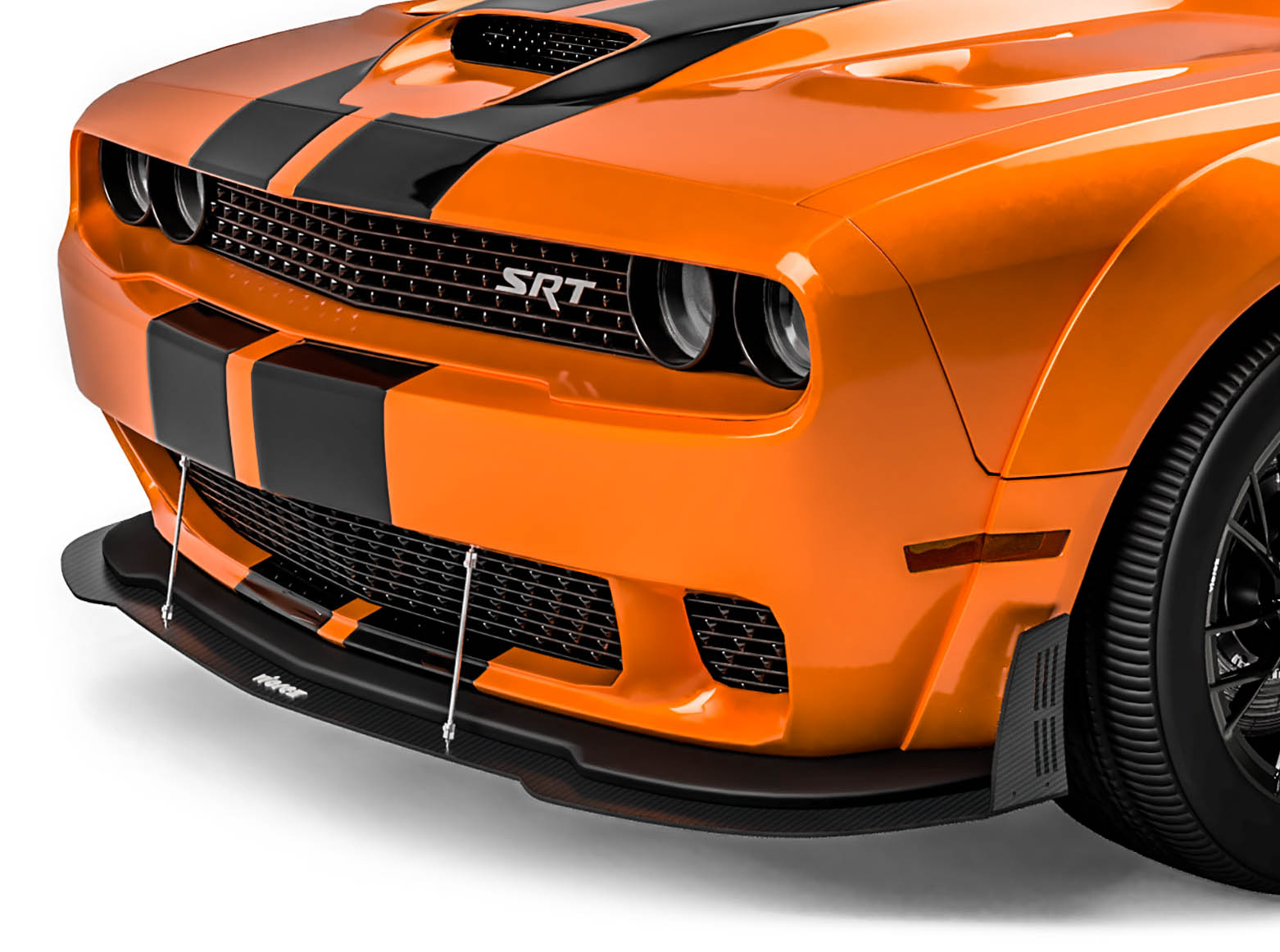 Vicrez VZW Front Bumper Lip Splitter vz101847 | Dodge Challenger