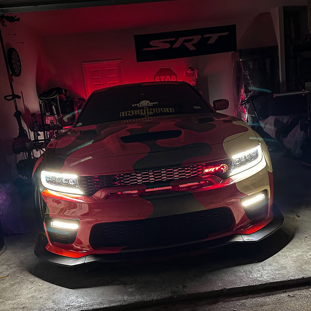 2018 charger fog lights led Fog Lights for Dodge Charger 2017 2018 2019 2020 Led Fog Light Kit fog  lamp cover grill Headlight wire harness switch 1 set