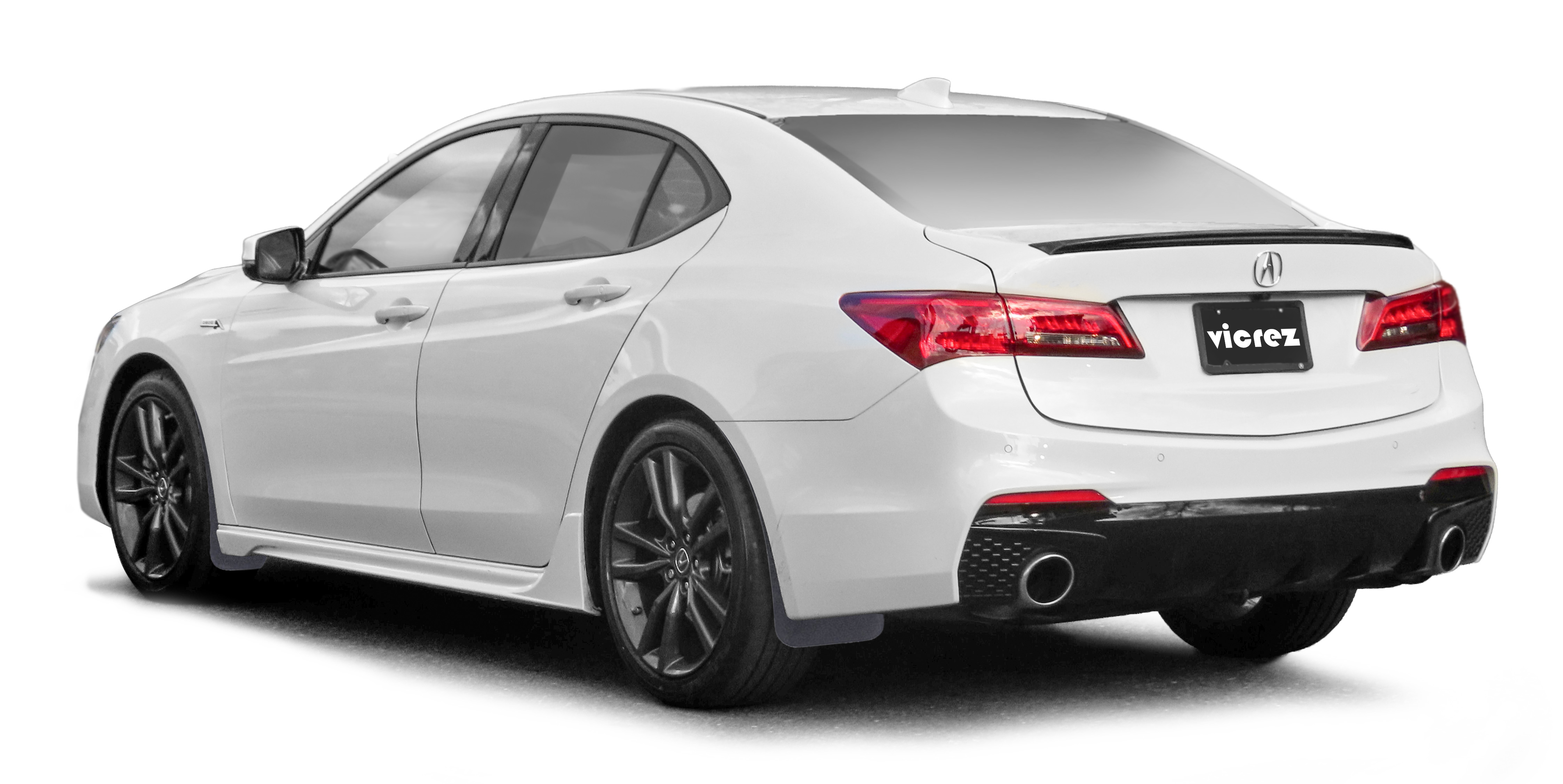 Vicrez Mud Flaps Front and Rear vz102828 | Acura TLX 2021-2025