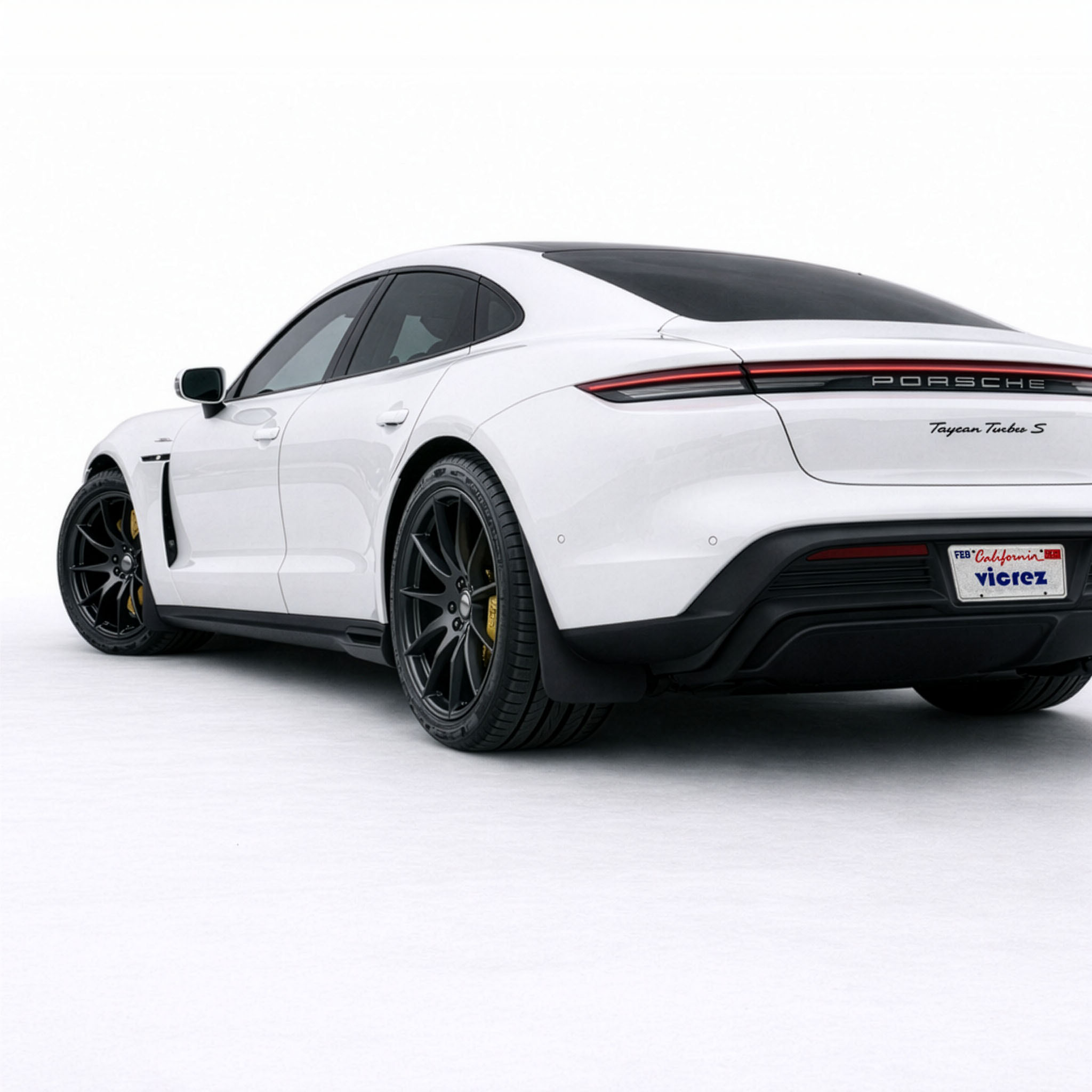 Vicrez Mud Flaps Rear vz103316 | Porsche Taycan 2020-2026 | Vicrez.com
