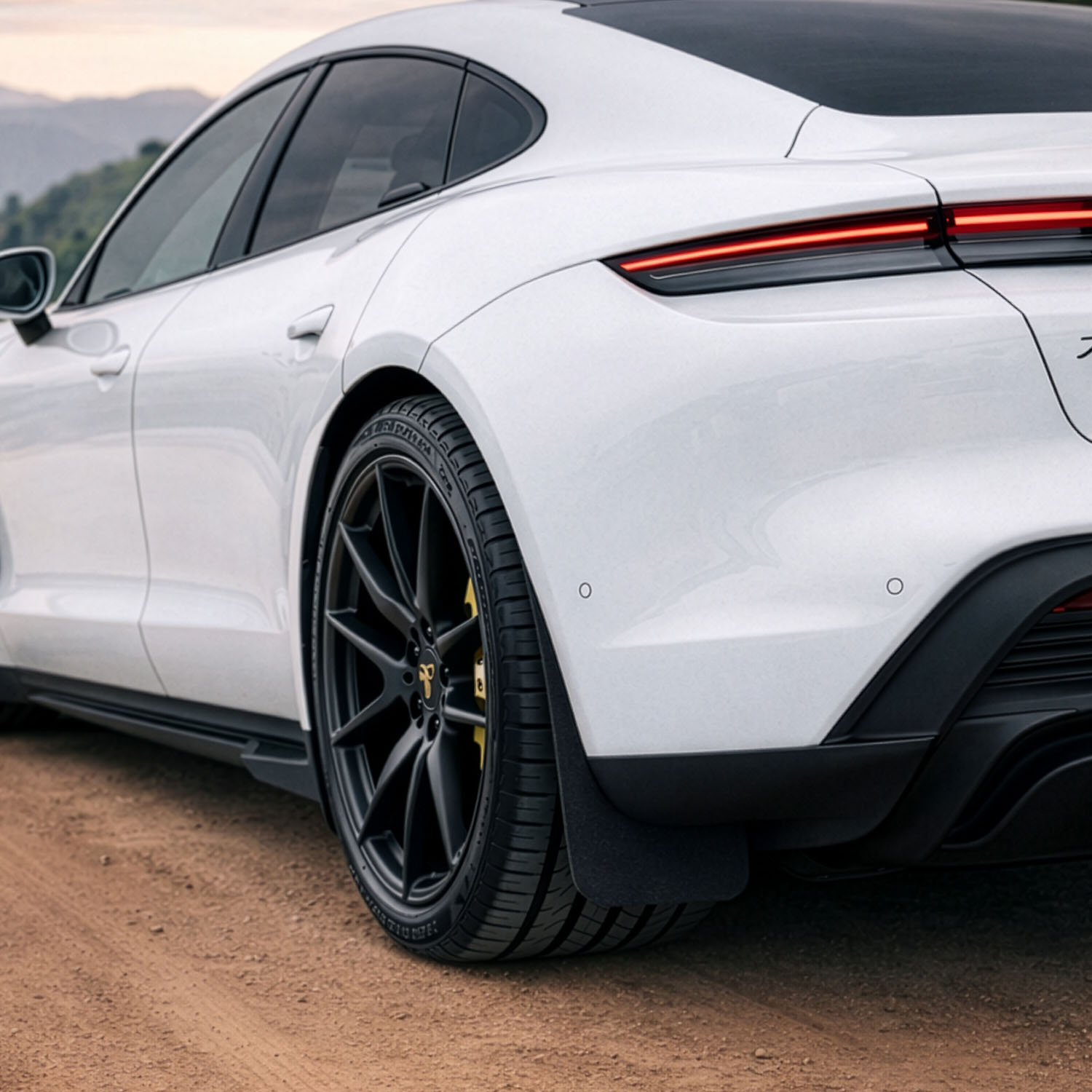 Vicrez Mud Flaps Rear vz103316 | Porsche Taycan 2020-2026 | Vicrez.com