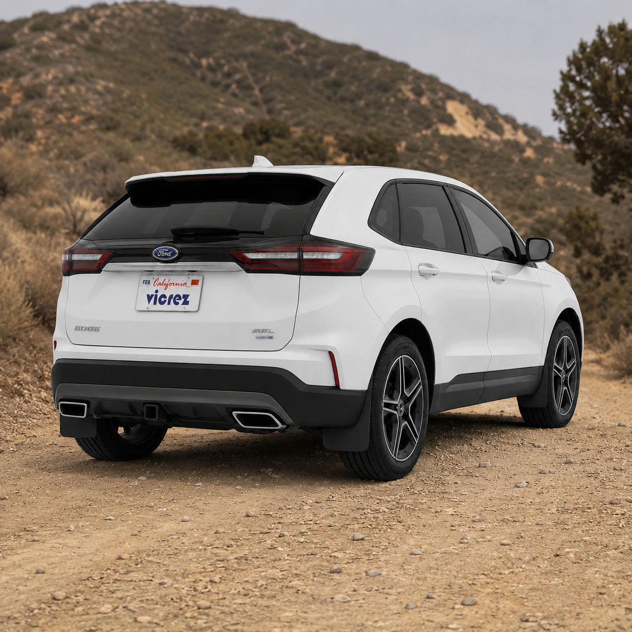Vicrez Mud Flaps Front and Rear vz103473 | Ford Edge 2019-2024