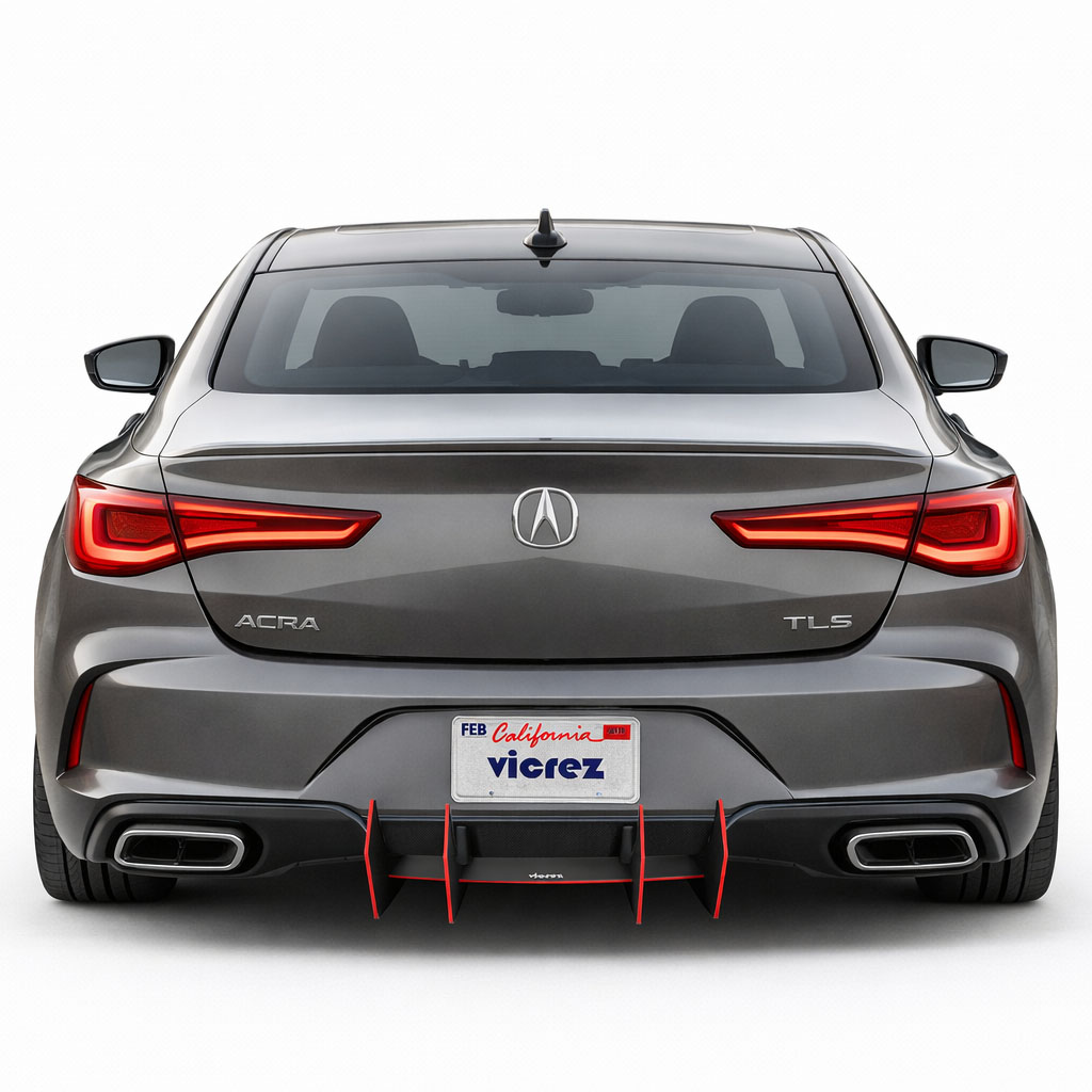 Vicrez Centa VR4 Rear Diffuser vz103700 | Acura TLX 2021-2025