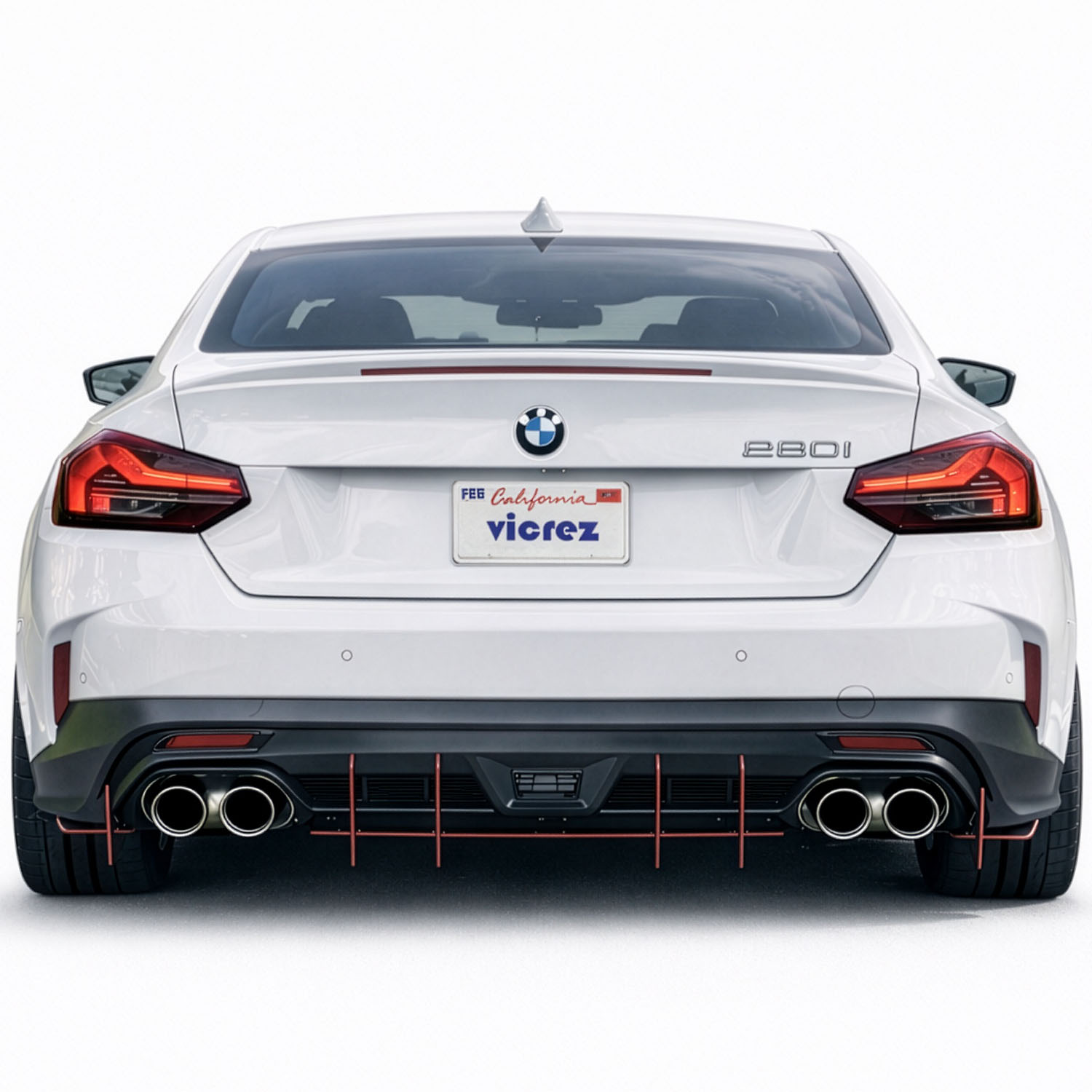 Vicrez Centa VR2 Rear Diffuser vz103876 | BMW 2-Series 2022-2026